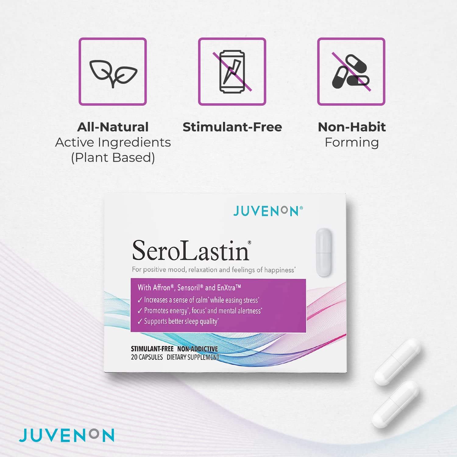 Juvenon Menopause Supplements for Women Mood Support, Hot Flashes Relief, Peri JuvenonUS supplements