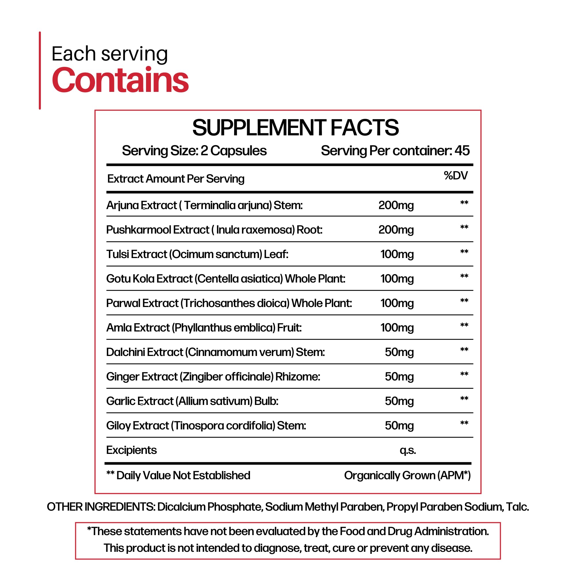 Cureayu Heart Tone Capsules | Natural Heart Health Supplement | Supports Healthy Cholesterol & Triglycerides Levels | with Arjuna, Pushkarmool + 8 Other Herbs | 90 Capsules CureayuAu supplements