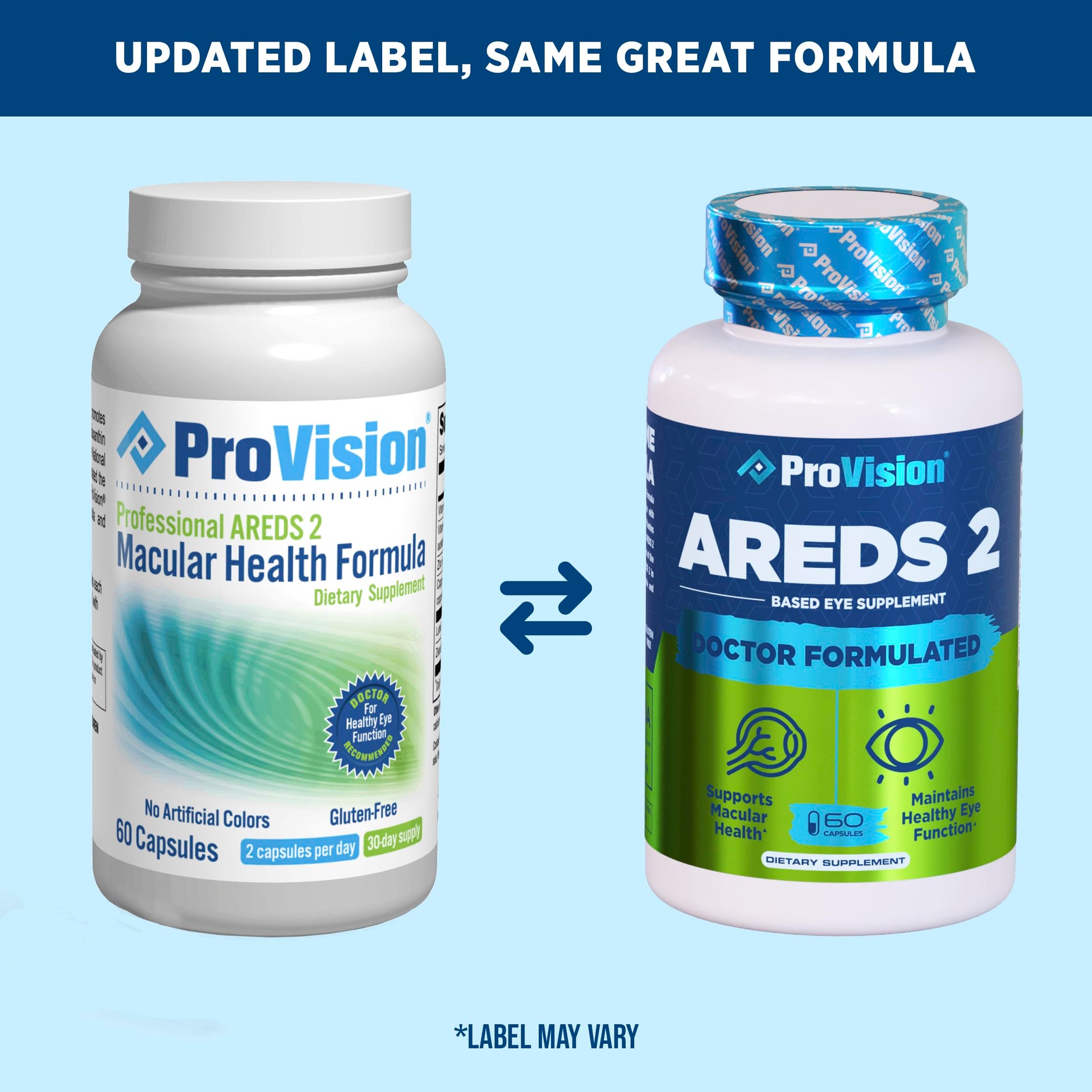Provision AREDS 2 Eye Vitamins - Enhance Vision Supplements - Lutein Zeaxanthin Vision Complex - 60 Eye Supplement Capsules ProVisionAu supplements