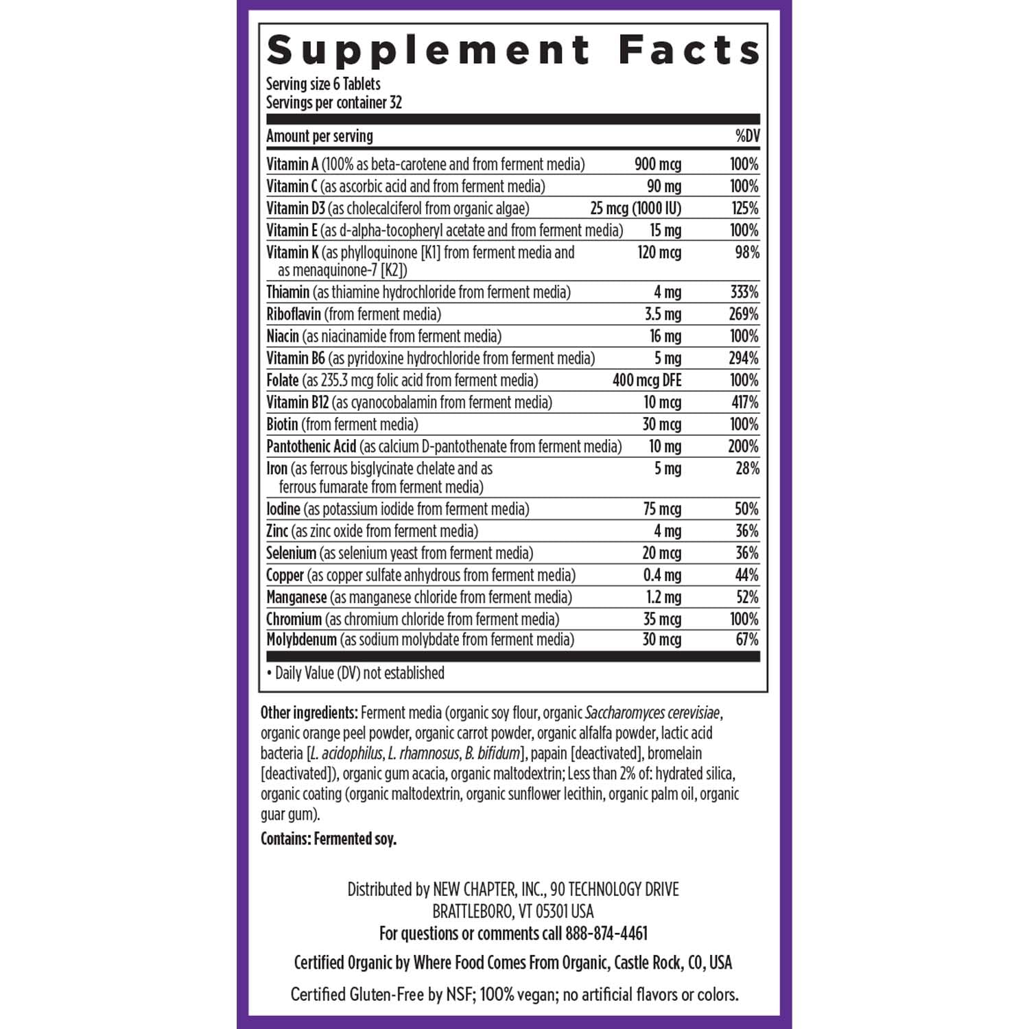 New Chapter Tiny Tabs Multivitamin with 20+ Nutrients for Immune, Cellular Energy & Stress Support, Including Vitamin D3 + B Vitamins, 192 Count New ChapterAu supplements