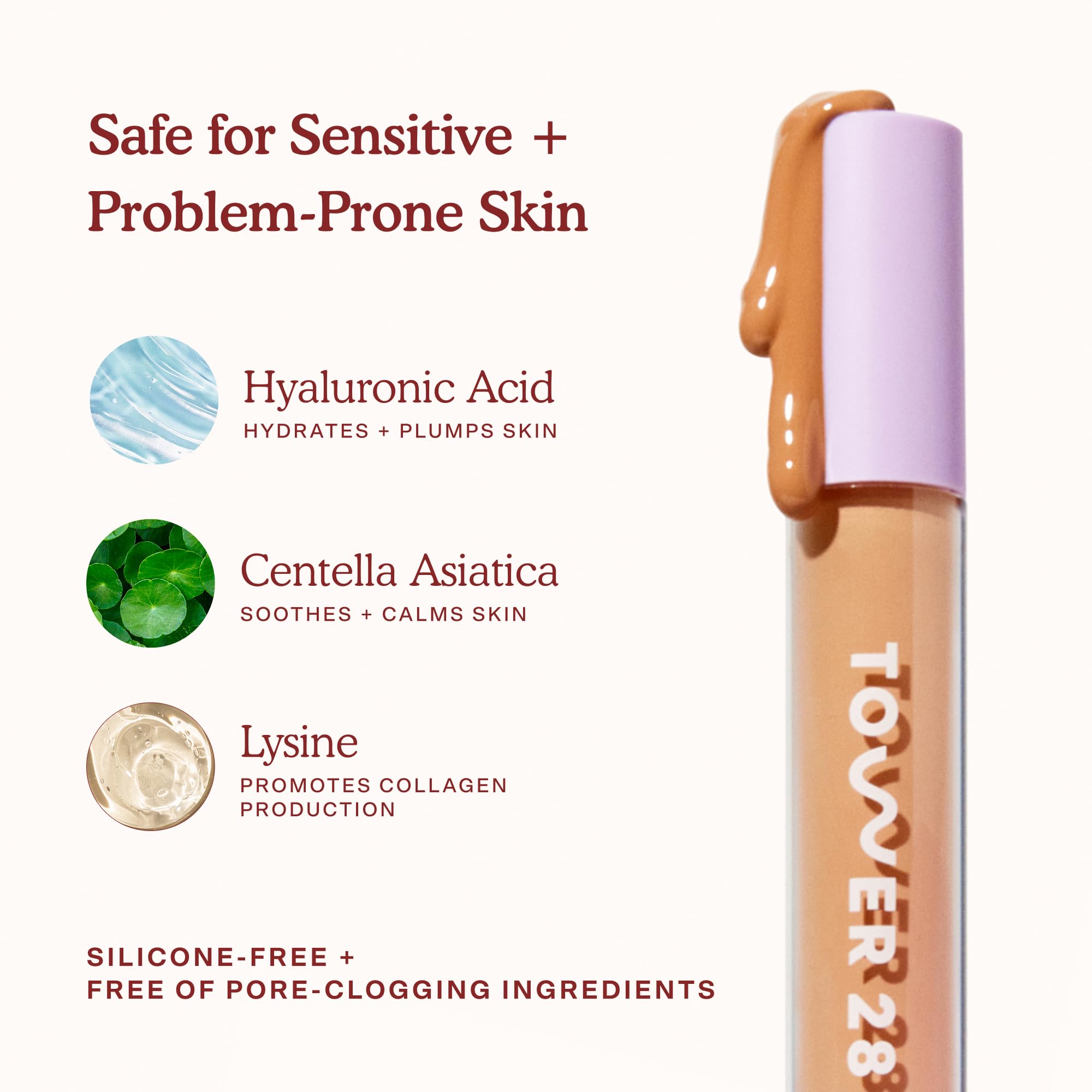 Tower 28 Swipe Serum Concealer - Hydrating Medium-Full Coverage Concealer + Under Eye Brightener - Skin Care Infused Makeup with Hyaluronic Acid + Soothing Centella - 1.0 Fair/Neutral (0.22 oz) Tower 28Au supplements