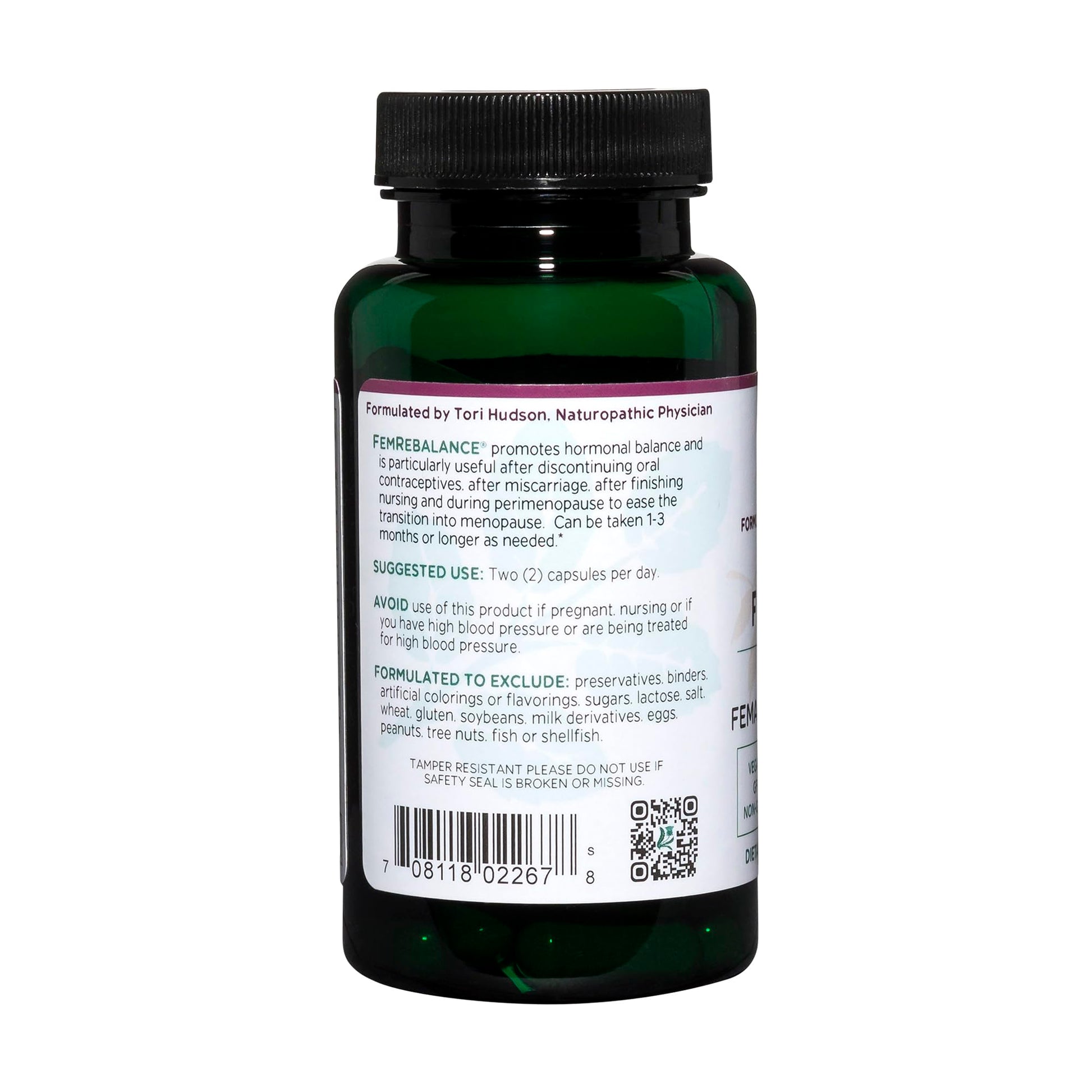 Vitanica FemRebalance, Hormone Balance Support for Women, Vegan, 60 Capsules VitanicaAu supplements