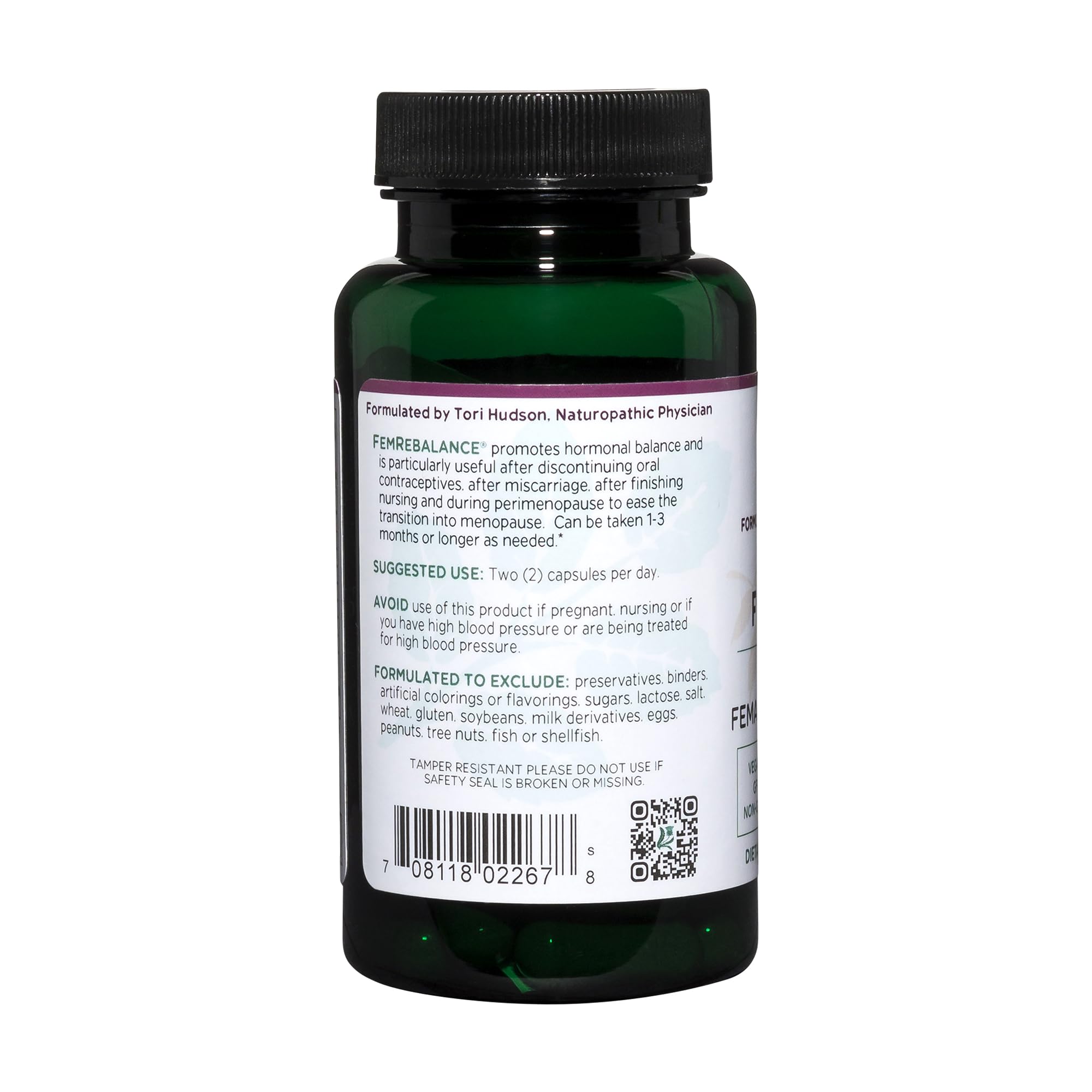Vitanica FemRebalance, Hormone Balance Support for Women, Vegan, 60 Capsules VitanicaAu supplements