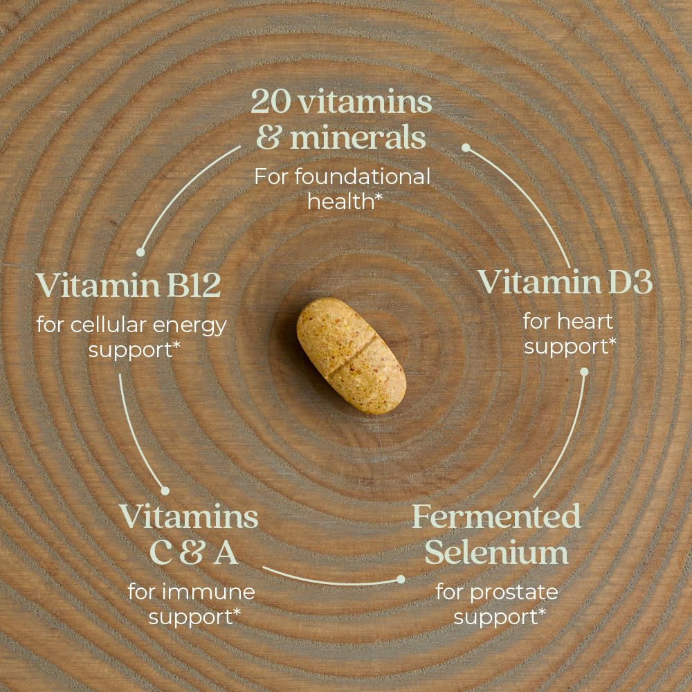 New Chapter Men’s Multivitamin 40+, Extra B6 & B12, D3, Vitamin C & Zinc, Immune, Heart, Cellular Energy, and Brain Health New ChapterAu supplements