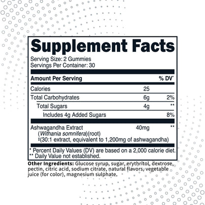 Type Zero Ashwagandha Gummies 1,200mg, 60 Gummies - Ashwagandha Herbal Extract Supplement - 30 Servings, Gluten Free, Non-GMO Type ZeroUS supplements