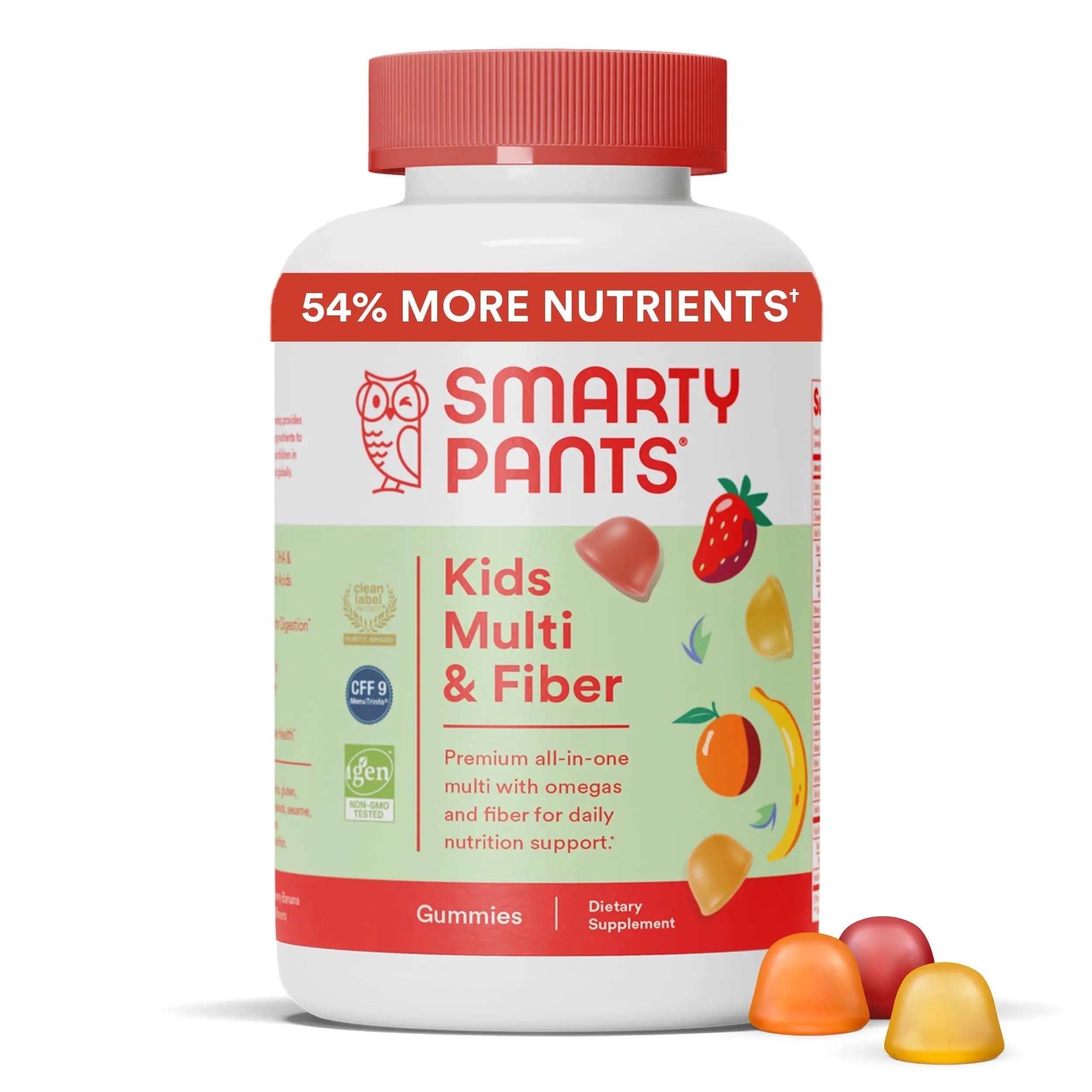 SmartyPants Organic Kids Multivitamin Gummies: Probiotics, Omega 3 (ALA) & Kids Multivitamin Gummies and Fiber Supplement: Omega 3 Fish Oil (EPA/DHA), Vitamin D3, C, Vitamin B12 SmartyPantsAu supplements