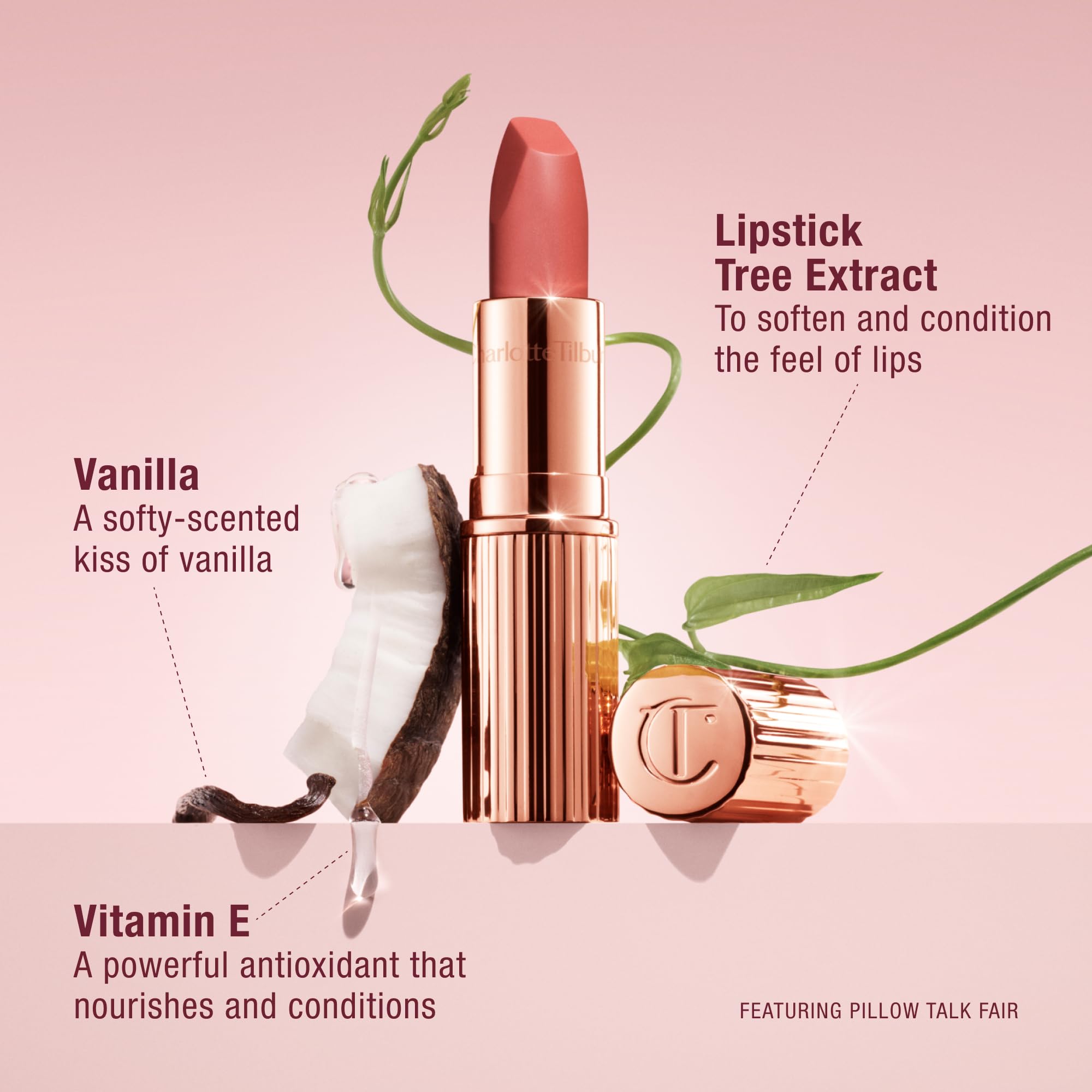 Charlotte Tilbury Matte Revolution Lipstick - Long Lasting, Matte Lipstick with Buildable Color & Lip-Loving Ingredients - Creamy, Easy to Blend Formula - Pillow Talk Original Charlotte TilburyAu supplements
