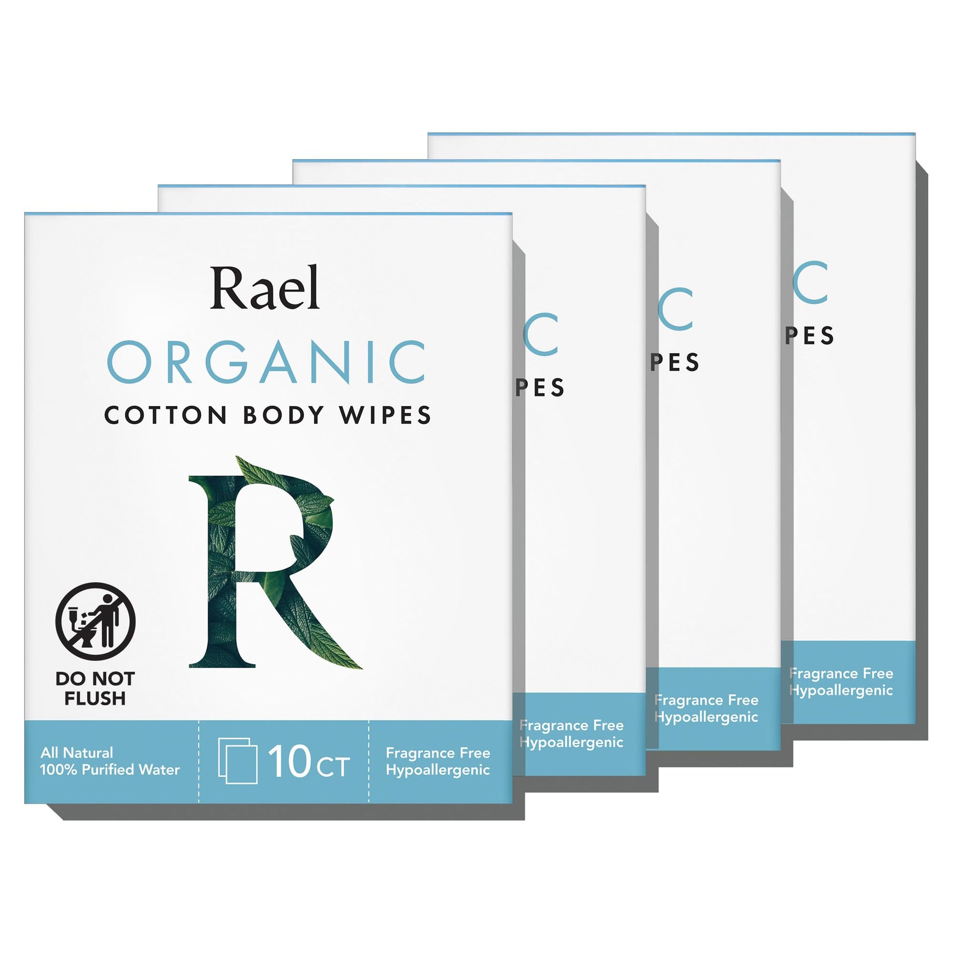 Rael Body Wipes, Organic Cotton Wipes for Women - Unscented Body Wipes, Individually Wrapped RaelAu supplements