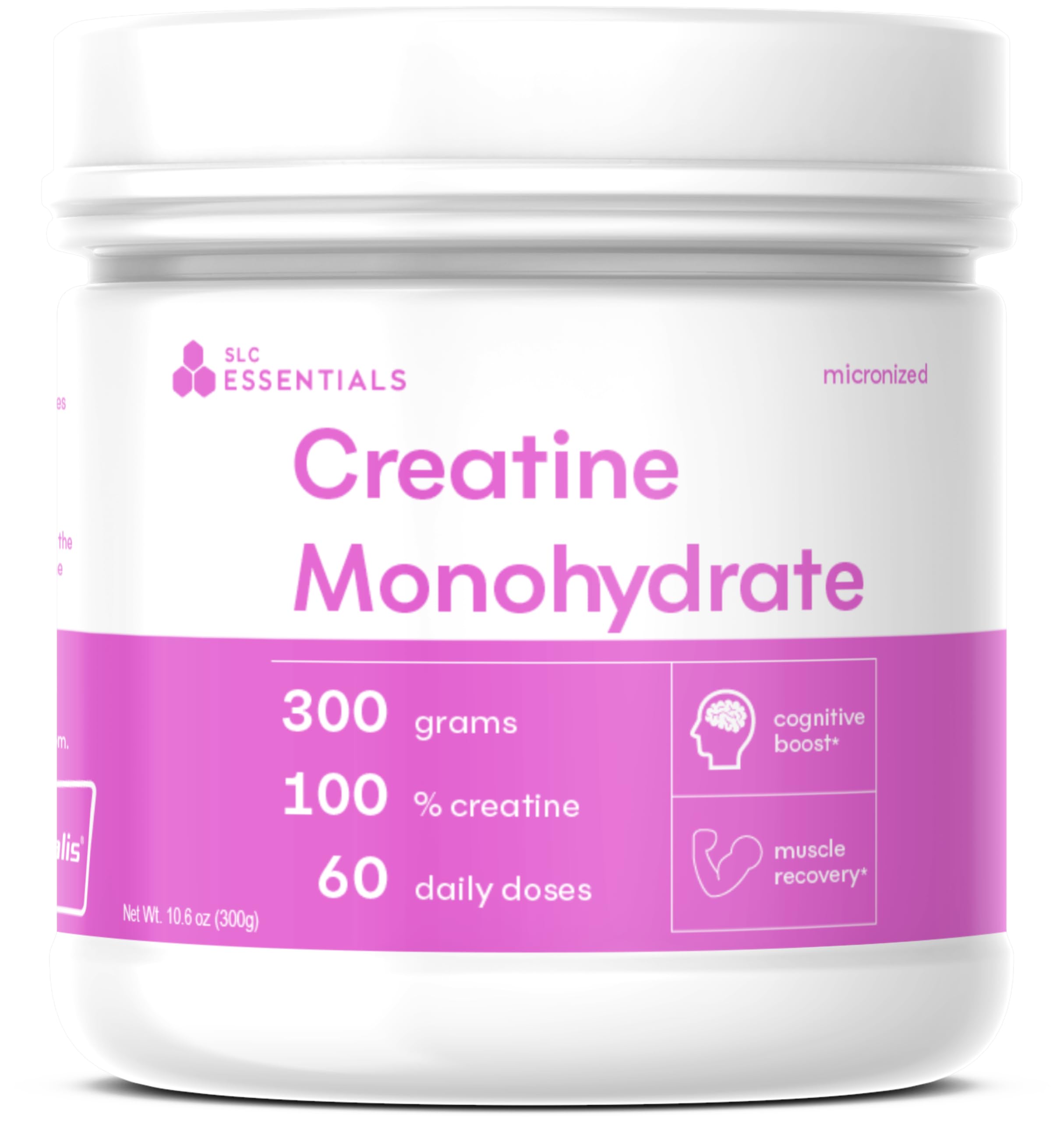 SLC Essentials Creatine Monohydrate Powder | 100% Pure Micronized Creavitalis® | German-Made | Unflavored, No Fillers | Supports Muscle Strength, Recovery, & Cognitive Energy | 5g Servings SLC EssentialsAu supplements