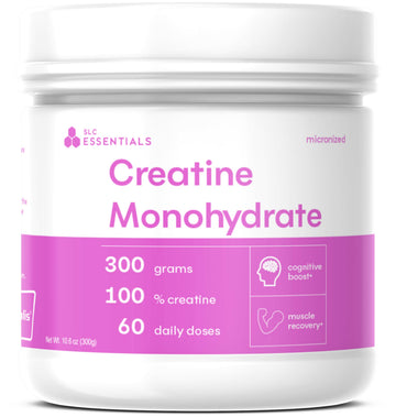 SLC Essentials Creatine Monohydrate Powder | 100% Pure Micronized Creavitalis® | German-Made | Unflavored, No Fillers | Supports Muscle Strength, Recovery, & Cognitive Energy | 5g Servings SLC EssentialsAu supplements