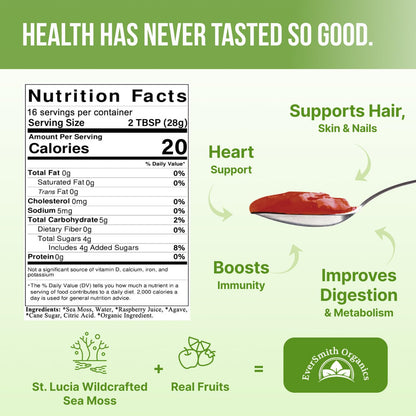 EverSmith Organics - Wildcrafted Irish Sea Moss Gel | Made in USA | Rich in Vitamins EverSmith OrganicsUS supplements