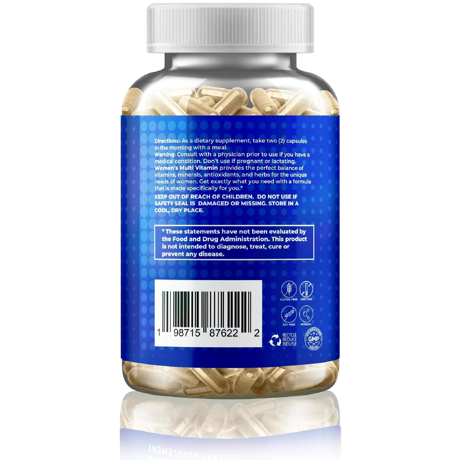 Gusevit 37-in-1 Women's Multivitamin for Immune & Stress Support, Energy Booster, Bone & Skin Health & Hair Growth | GusevitAu supplements