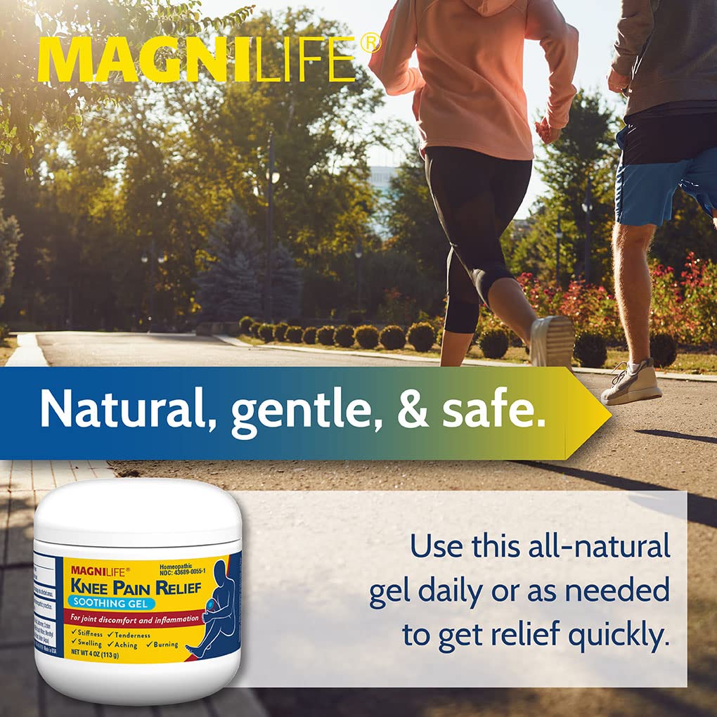 MagniLife Knee Pain Relief Gel (4 oz), Arnica-Based Gel for Joint Pain, Knee Stiffness & Swelling, Non-Greasy, No Staining, Massage-in Formula for Daily Knee Support & Comfort MagniLifeAu supplements