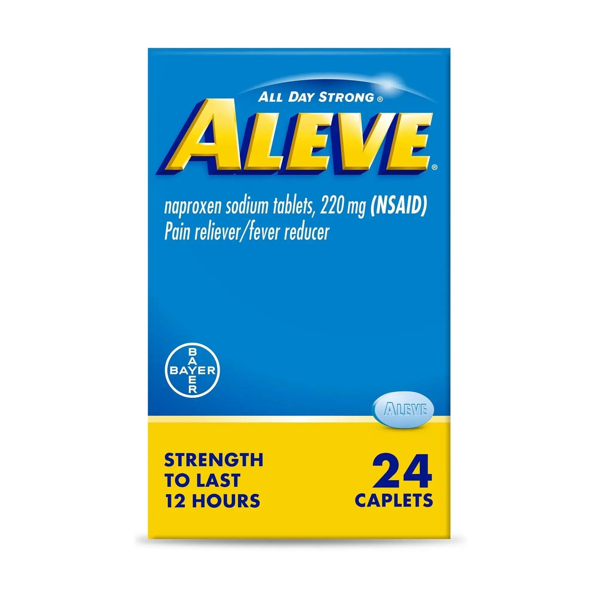 Aleve Pain Relief Naproxen Sodium Caplets ‐ 24 Count AleveAu supplements