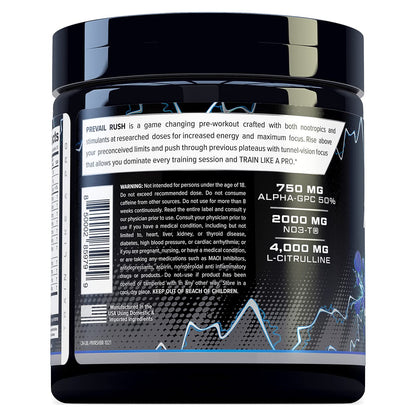 Cutler Nutrition High Stim Pre Workout Powder Prevail Rush Preworkout for Men & Women Cutler NutritionUS supplements
