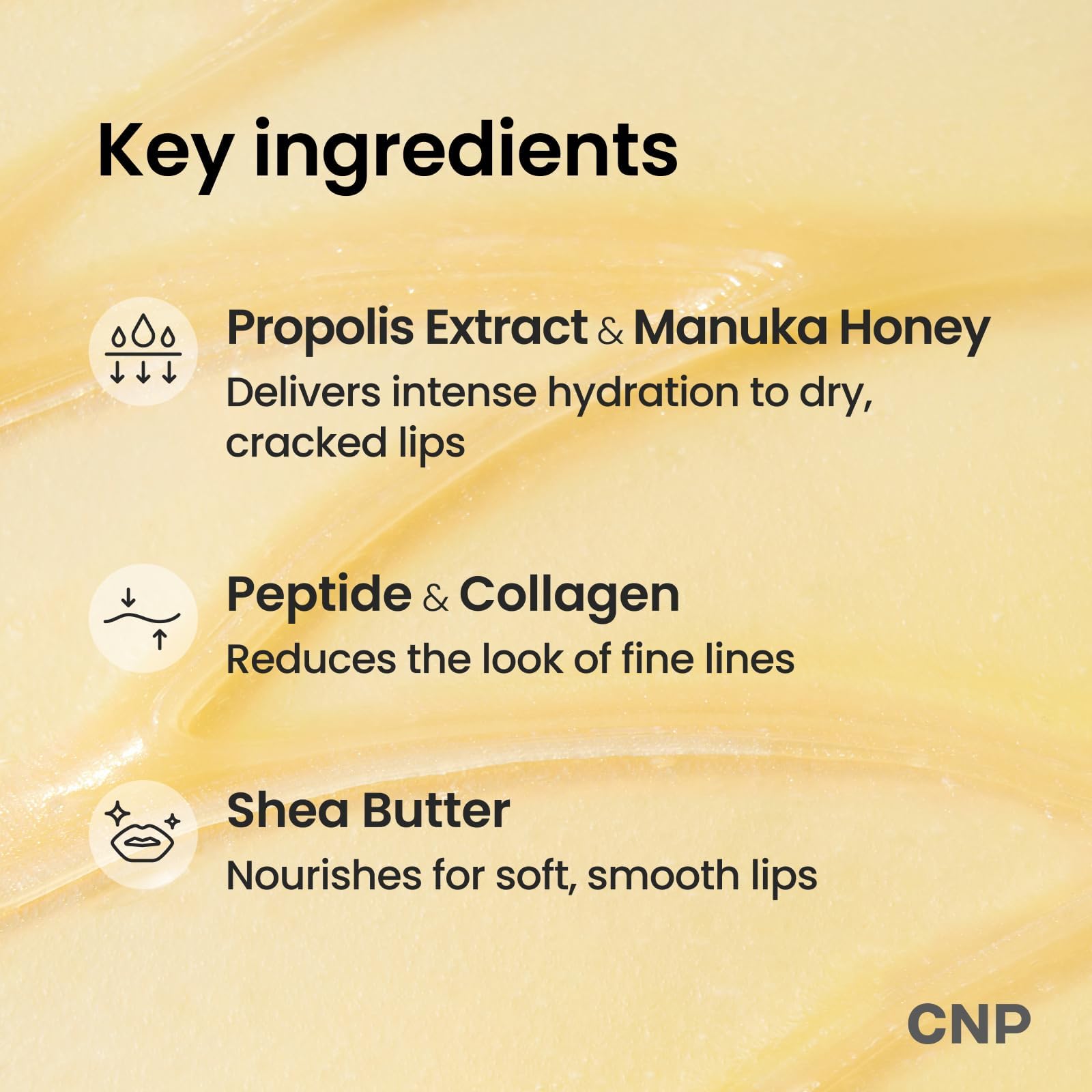 CNP Honey Lip Butter - Propolis Lipcerin™ 01 Original, Hydrating Overnight Manuka Lip Balm & Mask, 12hr Long-Lasting Moisture, Stocking Stuffers, Gifts for Women, 0.5 fl.oz. CNPAu supplements