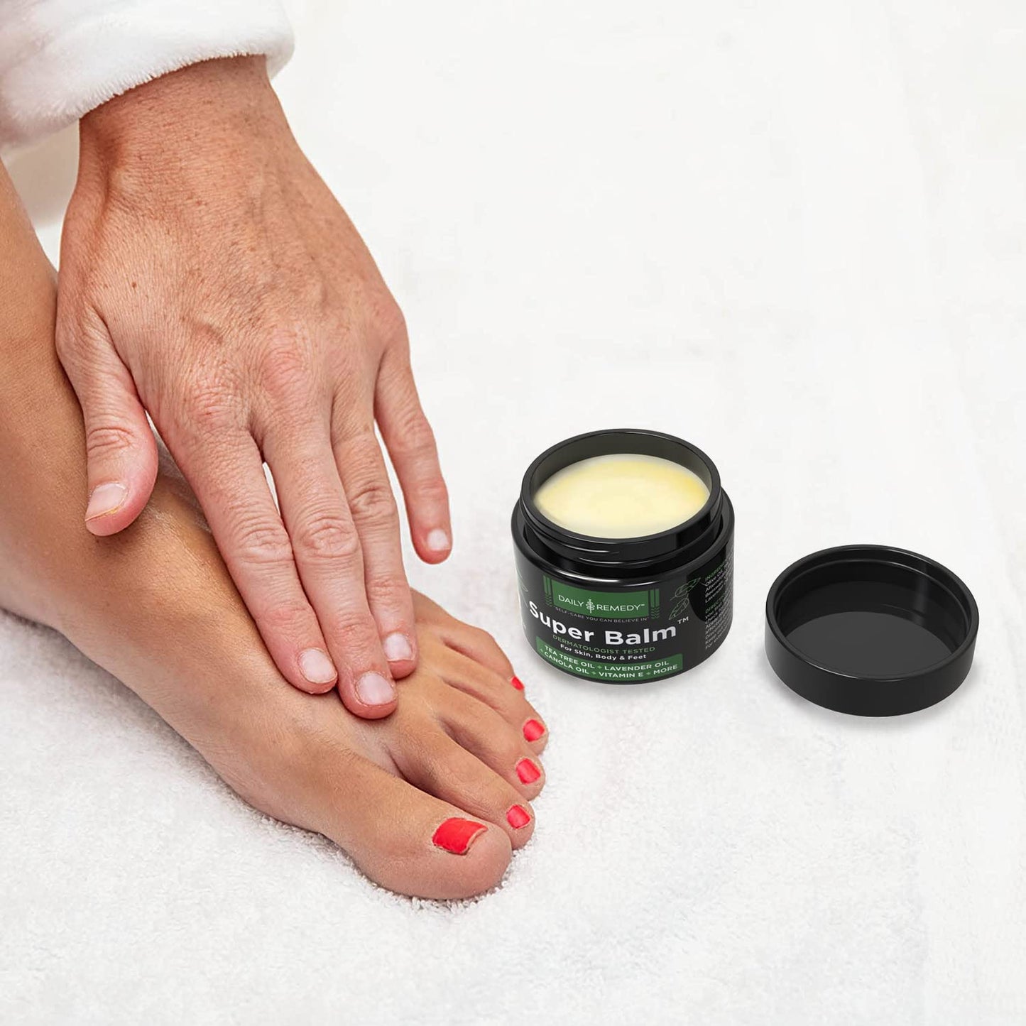 DAILY REMEDY Tea Tree Oil Extra Strength Super Balm - Athletes Foot Cream Combats DAILY REMEDYUS supplements
