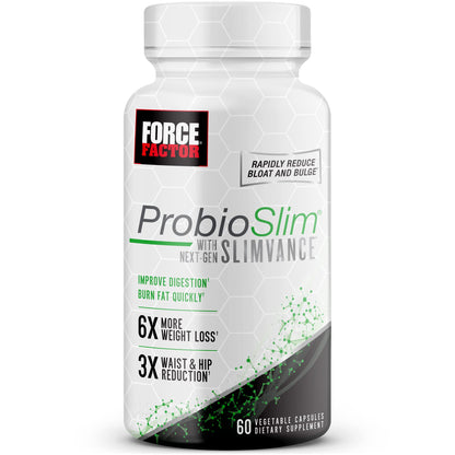 FORCE FACTOR ProbioSlim with Next-Gen SLIMVANCE Thermogenic + Probiotic Fat Burner Force FactorUS supplements