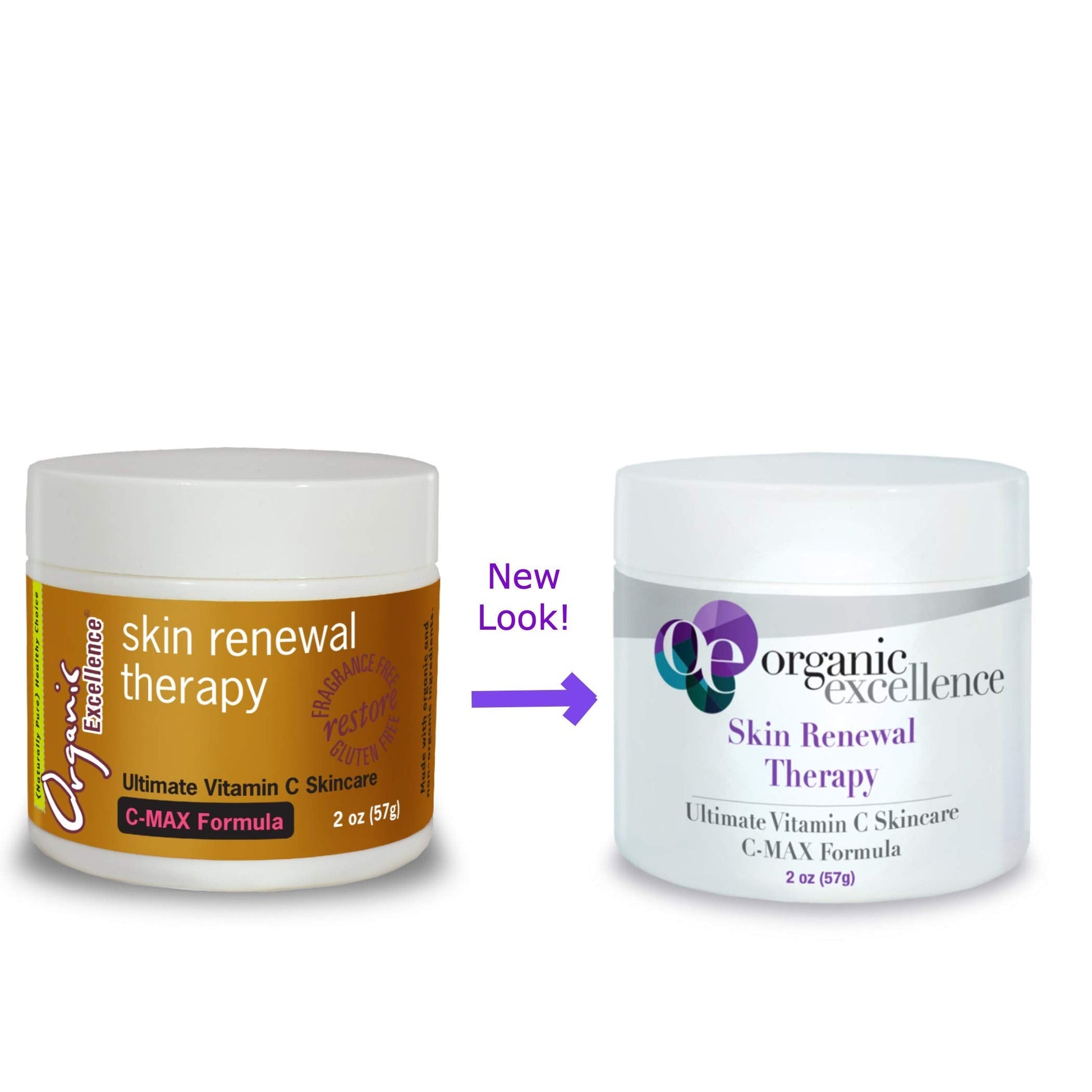 Organic Excellence Skin Renewal Therapy, Vitamin C Face & Neck Cream, Moisturizer to Stimulate Collagen Production and Increase Skin Cell Renewal, Organic Natural Non-Toxic Cruelty-Free 2 oz (57g) Organic ExcellenceAu supplements