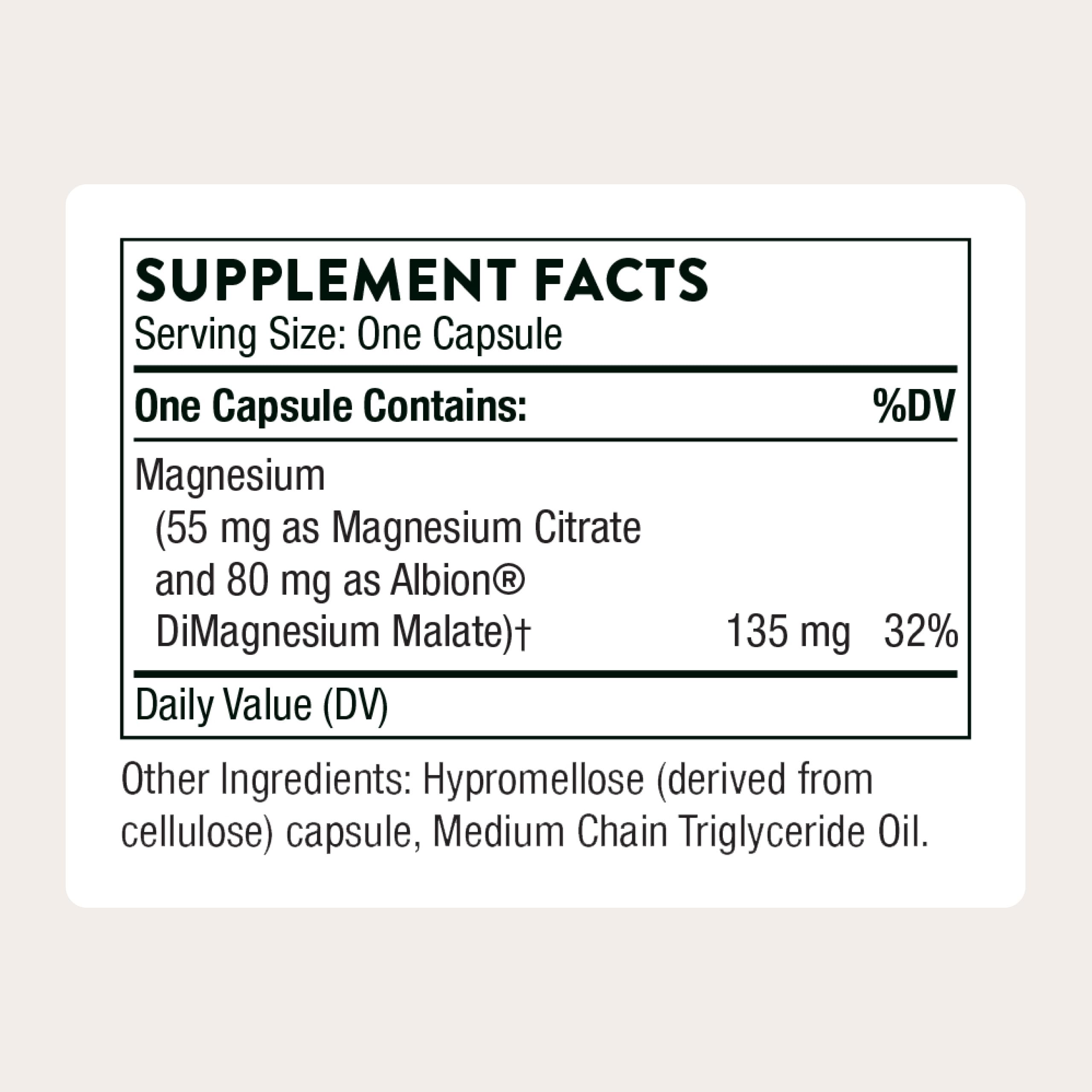 THORNE - Magnesium CitraMate - Magnesium Citrate & Malate Supplement - Supports Heart Health, Skeletal Muscles, Cardiac & Lung Function, Bone Density & More* - Third-Party Certified - 90 Servings THORNEAu supplements