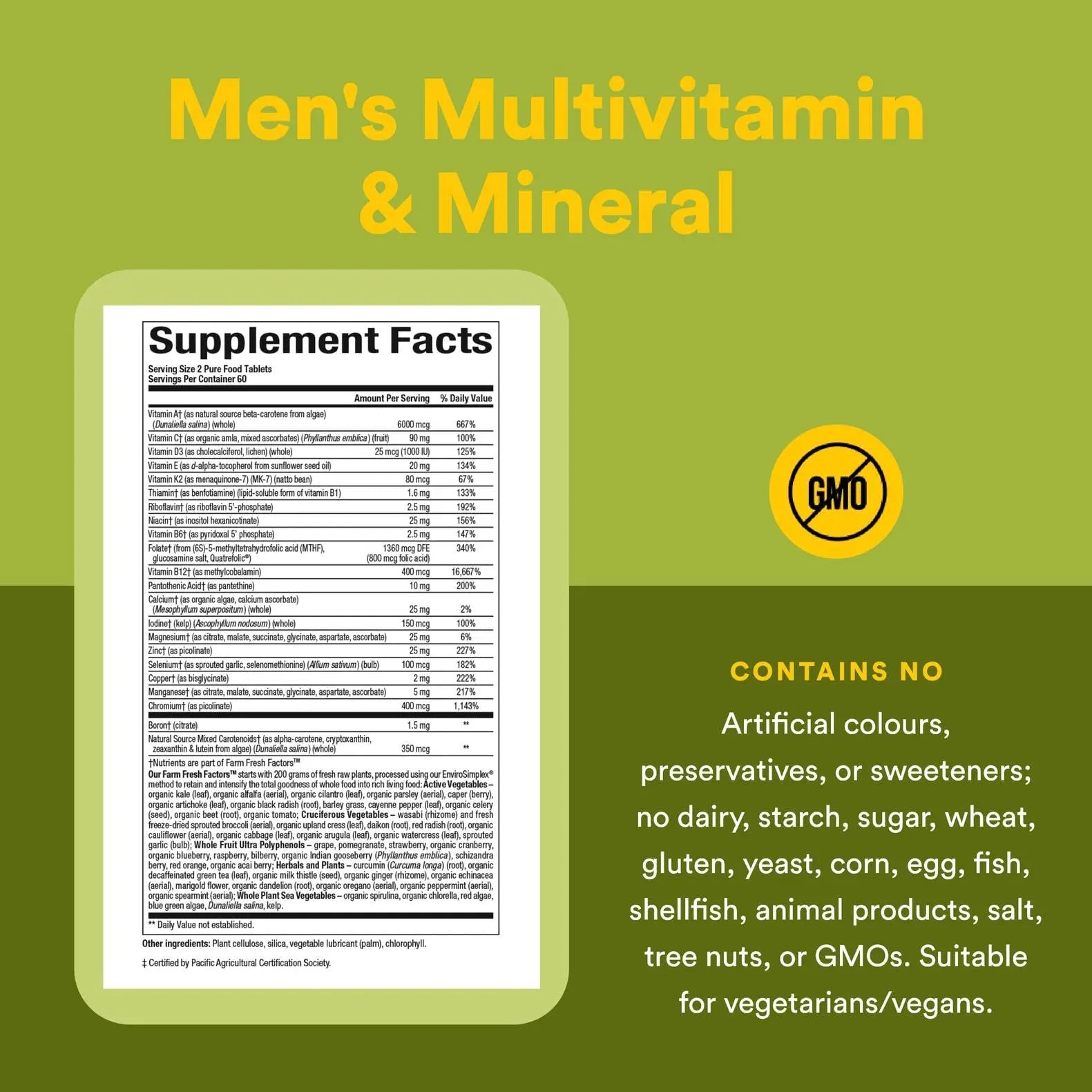 Natural Factors Whole Earth & Sea Men's Multivitamin s& Mineral, 1 Serving Contains Nutrition Equivalent to ½ lb of Veggies, 120 Tablets Natural FactorsAu supplements