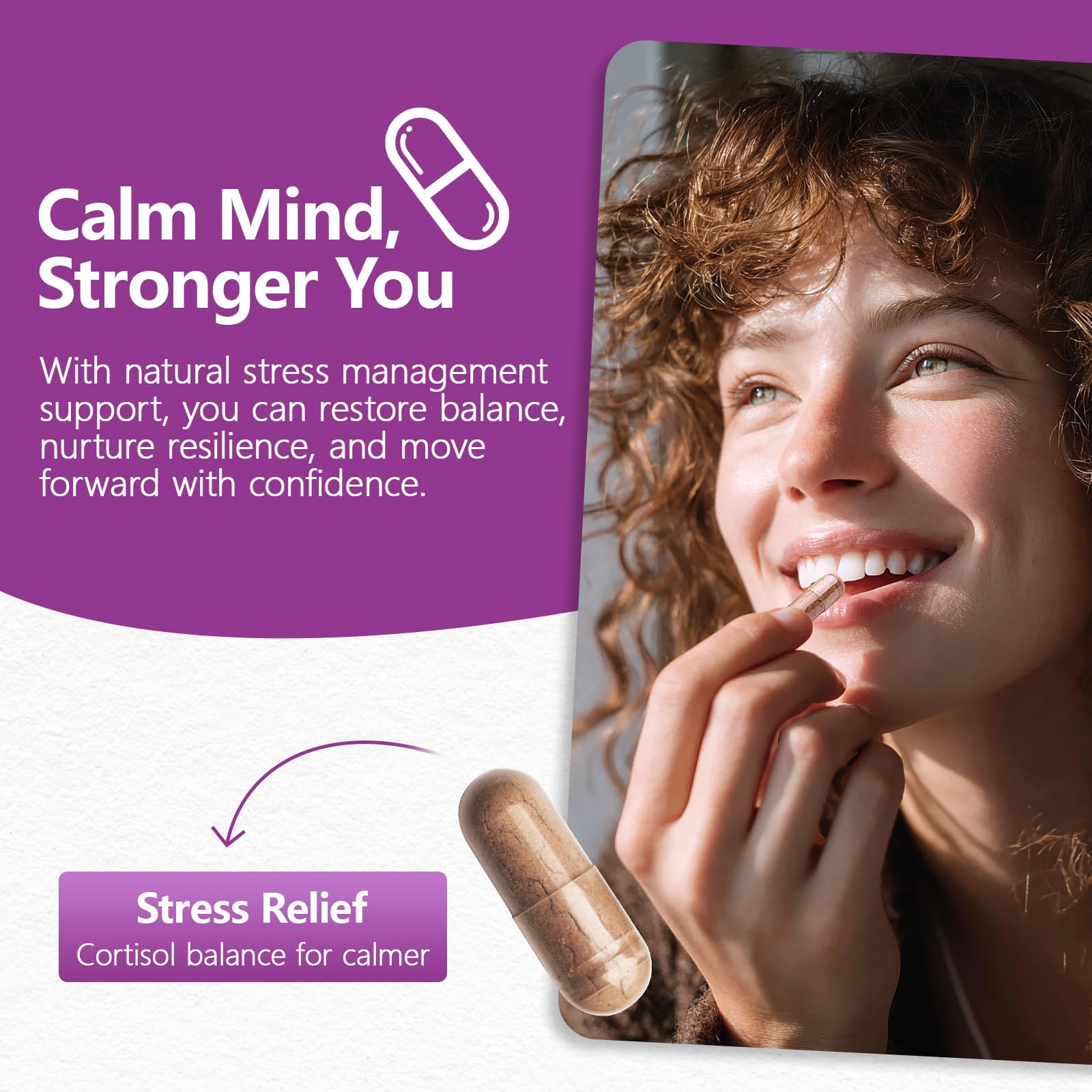 HyberVive Saffron Supplements with Ashwagandha & L-Theanine - 368.5MG - Mood Balance, Stress Relief & Mental Clarity – Cortisol Support for Women & Men, Made in USA, 90 Vegan Capsules HyberViveAu supplements