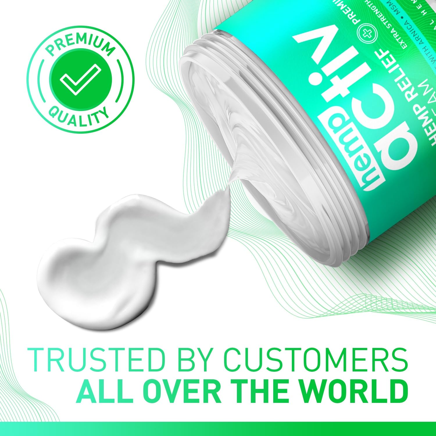 HEMPACTIV Cooling Hemp Cream – Menthol, MSM & Arnica – Fast-Absorbing, Non-Greasy Formula for Muscles & Joints – 4oz Best-Value Size HEMPACTIVAu supplements