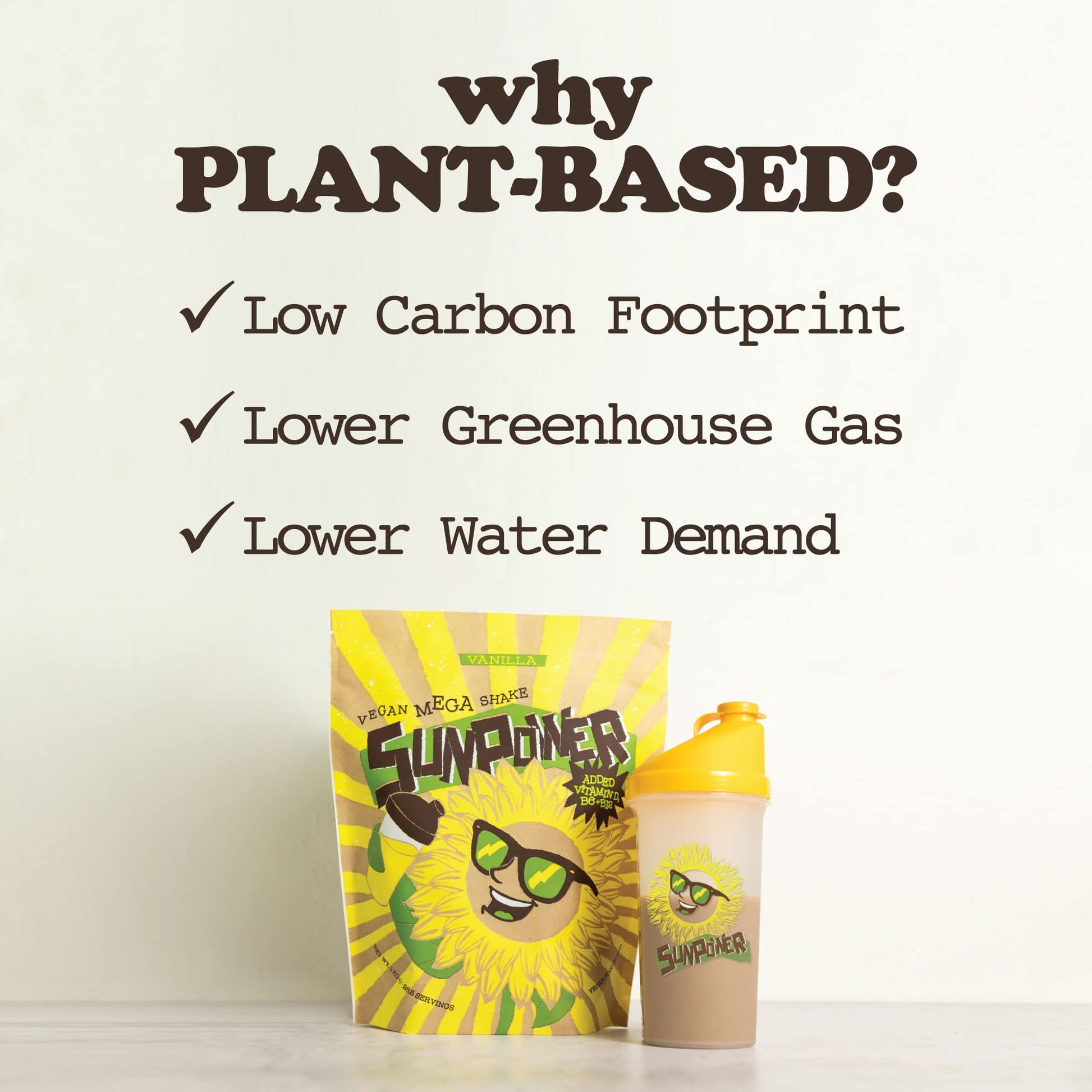 SunPower Vegan Protein Powder - 21g Plant Protein per Serving - Pea, Sunflower SunPowerAu supplements