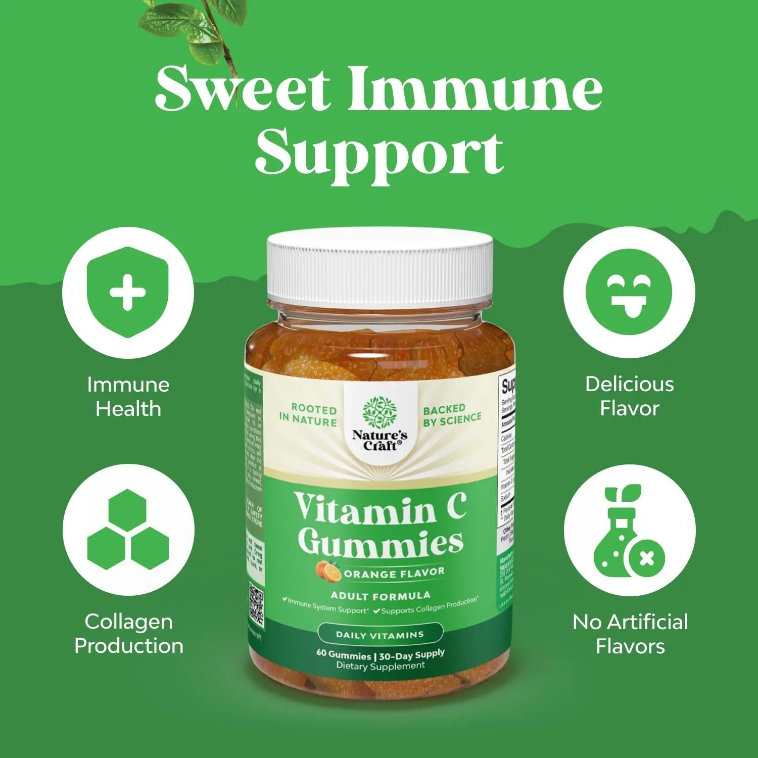Bundle of Multivitamin Gummies for Adults - Vitamin Gummy for Energy and Immunity - Halal and Chewable Vitamin C Gummies for Adults Natures CraftAu supplements