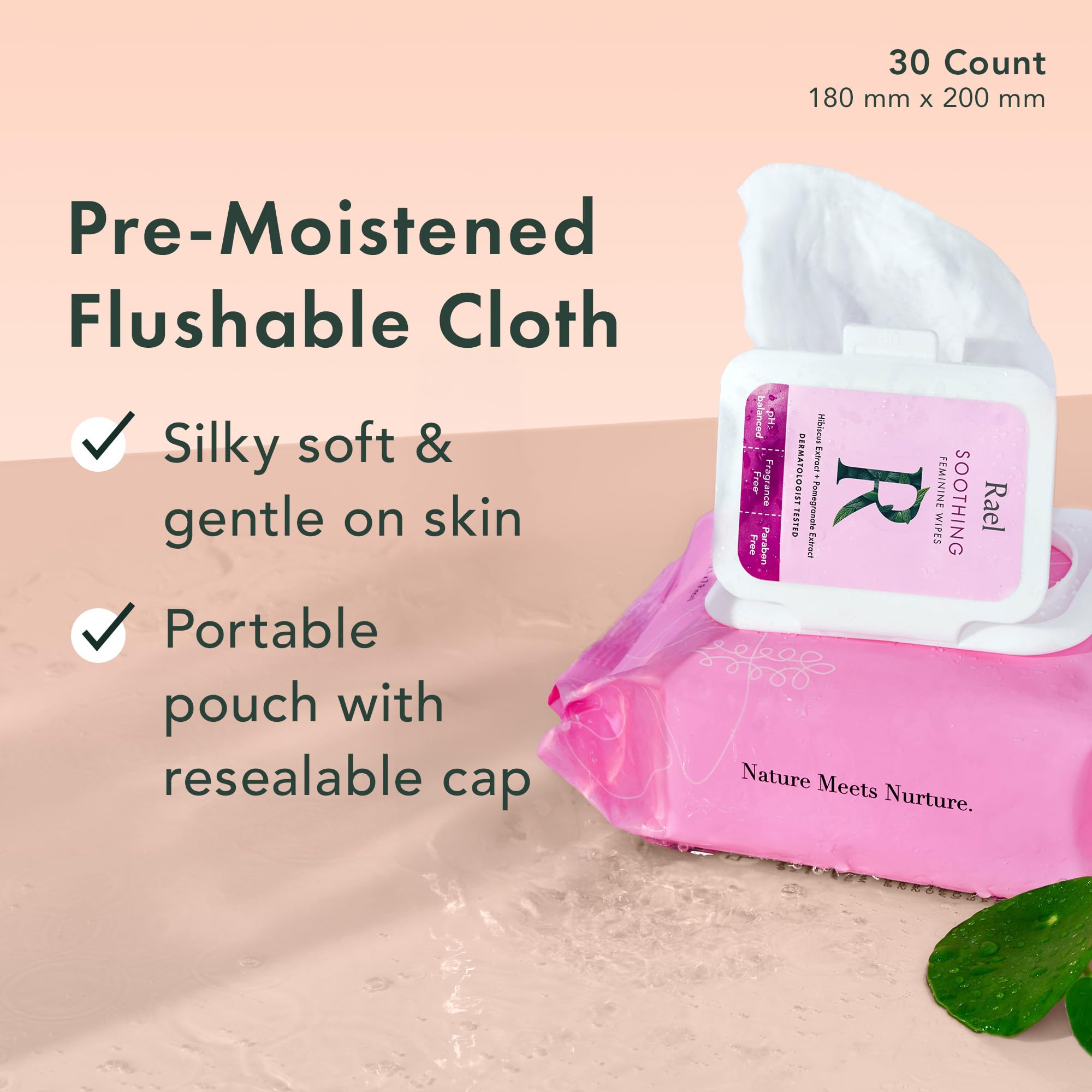 Rael Feminine Wipes, Soothing Wipes for Women - pH Balance, Clean Ingredients, All Skin Types RaelAu supplements