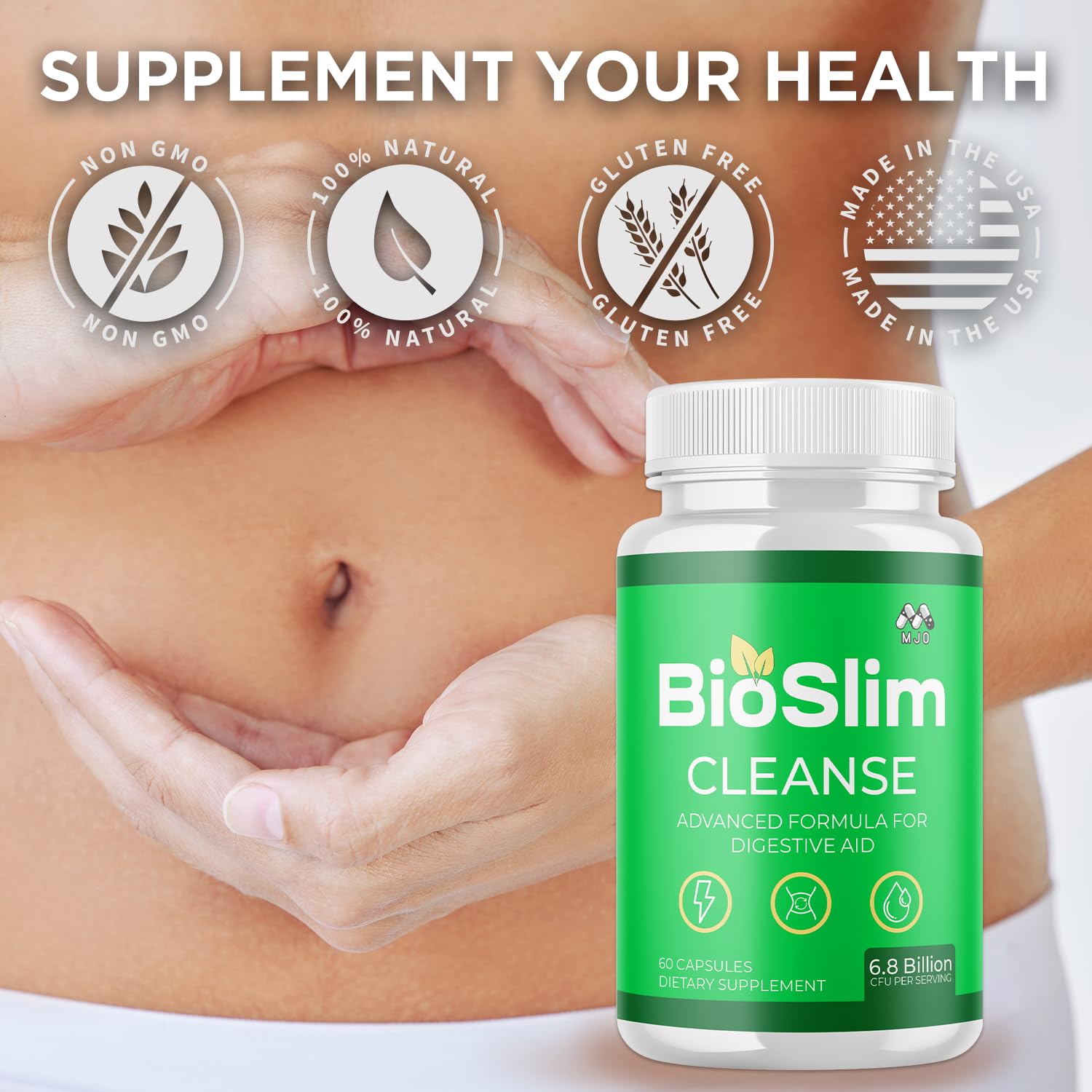 (3 Pack) Bioslim Cleanse Capsules, Official Bioslim Cleanse Supplement Pills with All Natural Ingredients, Advanced Active Health Lifestyle Formula with Premium Vitamins for Women & Men (180 Capsules) MJOAu supplements