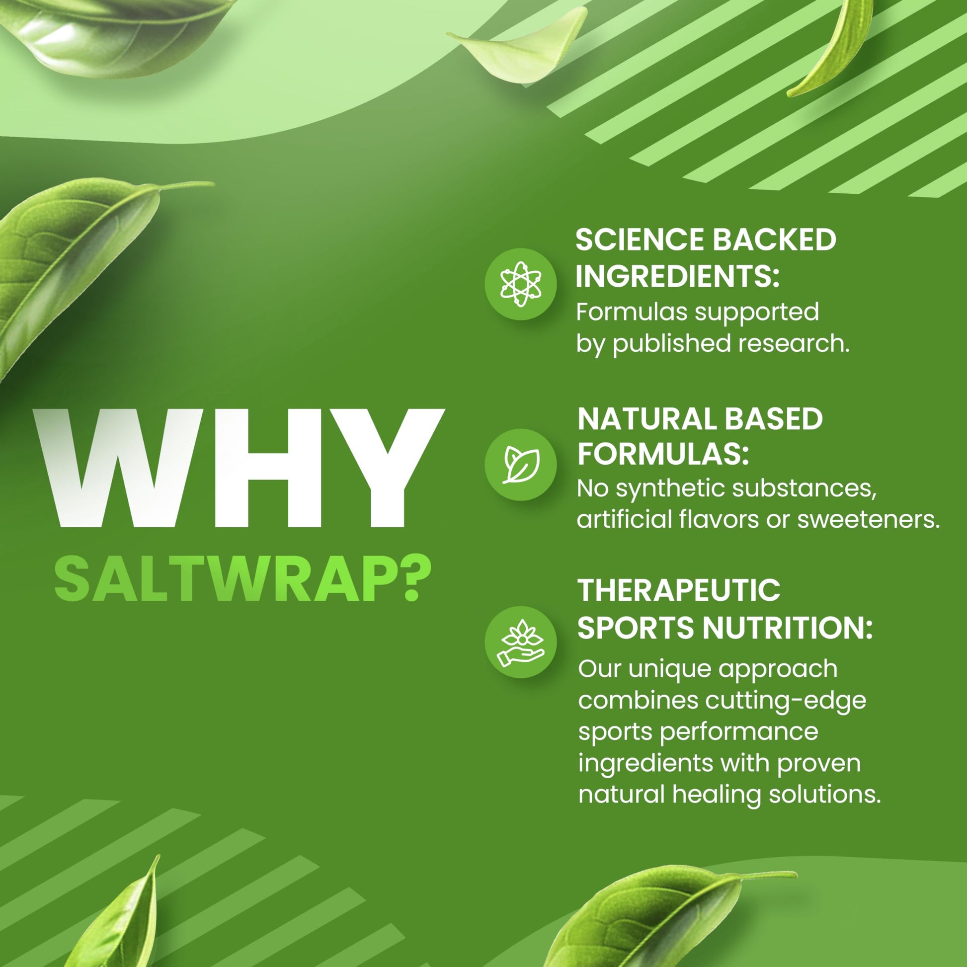 SaltWrap Adaptogen Greens - Mind-Body Resilience Formula - Caffeine-Free Nootropic for Stress, Focus, and Cognitive Performance - 90 Capsules SaltWrapAu supplements