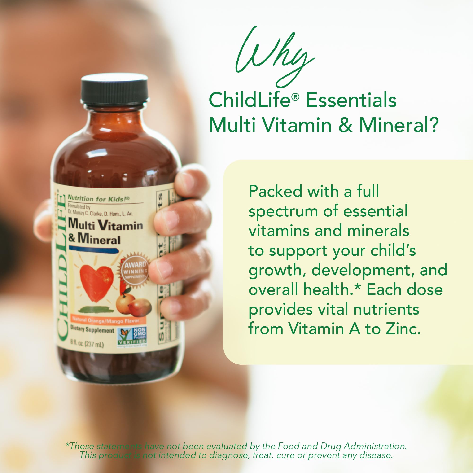 CHILDLIFE ESSENTIALS Kids Multivitamin & Mineral - Kids Vitamins, Liquid Multivitamin for Kids, Toddler Multivitamins, Liquid Vitamins, Baby Multivitamin - Natural Orange & Mango, 8 Fl Oz (Pack of 4) CHILDLIFE ESSENTIALSAu supplements