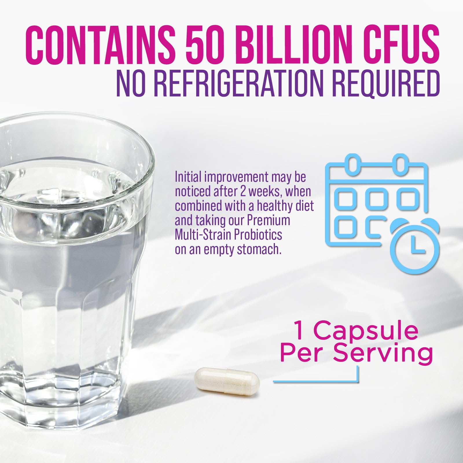 Probiotics 50 Billion CFU per Serving - 10 Strains + Prebiotics - Digestive Health, Gut & Immune Support - Supports Occasional Constipation, Gas & Bloating for Women & Men Shelf Stable - 60 Capsules Nature's NutritionAu supplements