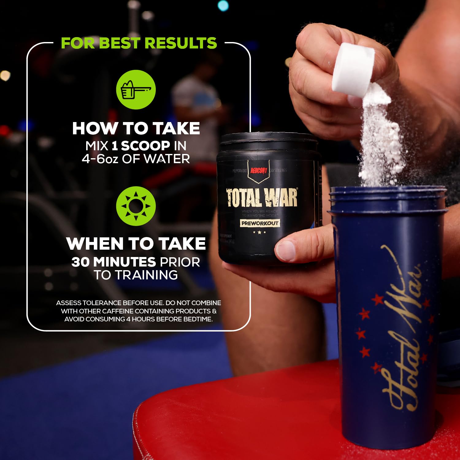 REDCON1 Total War Pre Workout - L Citrulline, Malic Acid, Green Tea Leaf Extract for Pump REDCON1Au supplements