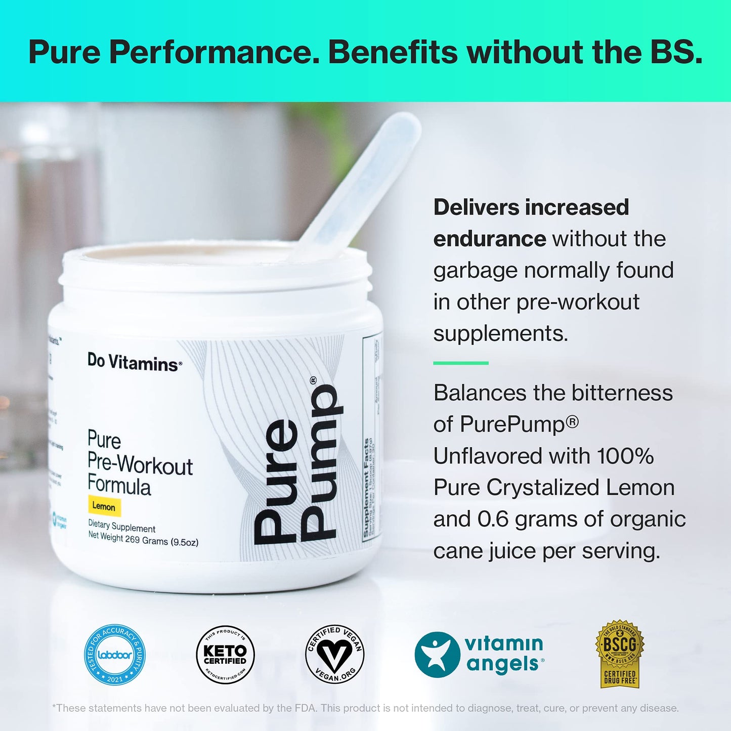 Do Vitamins PurePump - All-Natural Clean Preworkout Powder, Boost Energy, Focus Do VitaminsUS supplements