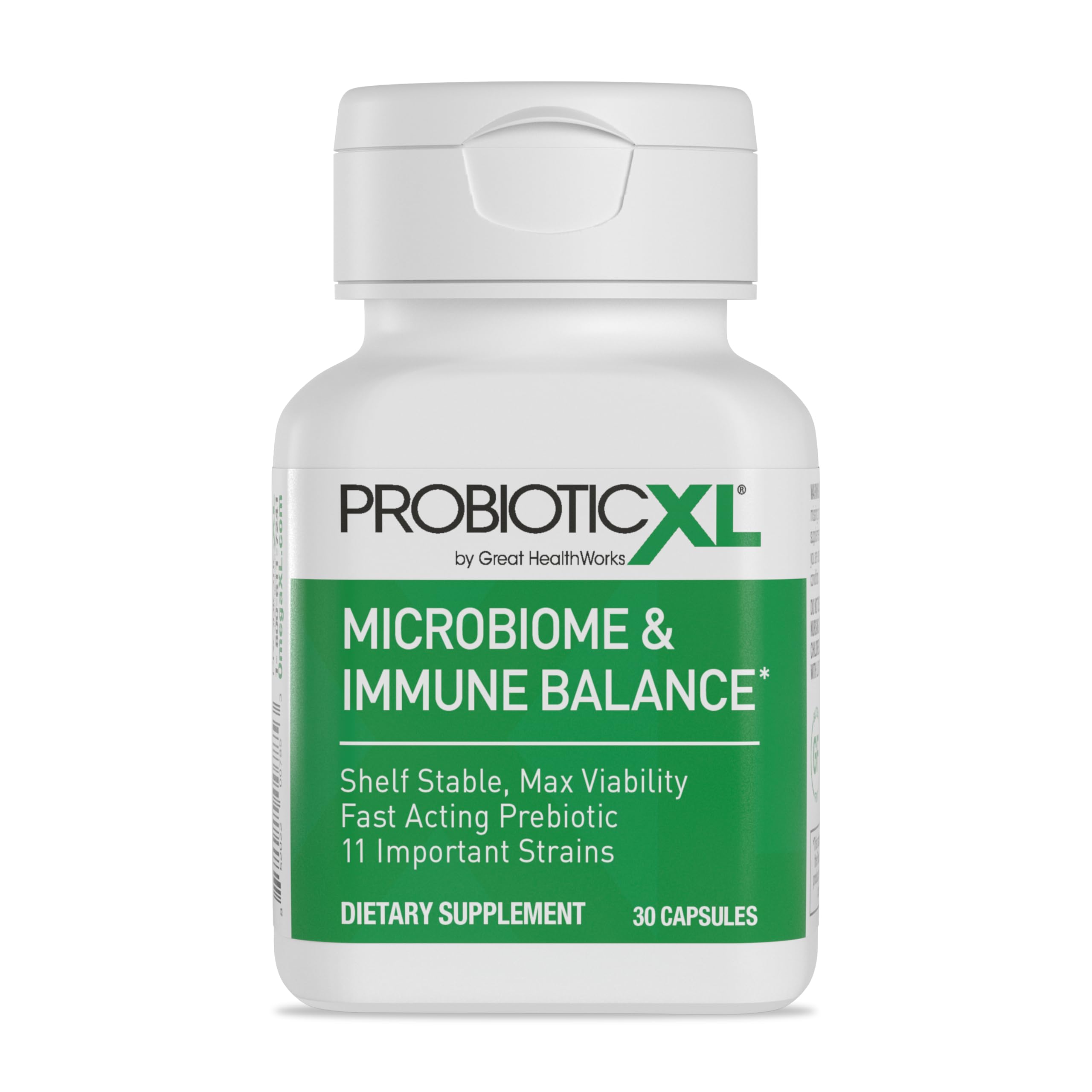 OmegaXL ProbioticXL - Probiotic & Prebiotic, Shelf Stable - Blend 11 Strains - Promote Healthy Gut Flora Growth, 12.5 Billion CFU - Non-GMO, Gluten-Free - 30 Veggie Caps OmegaXLAu supplements