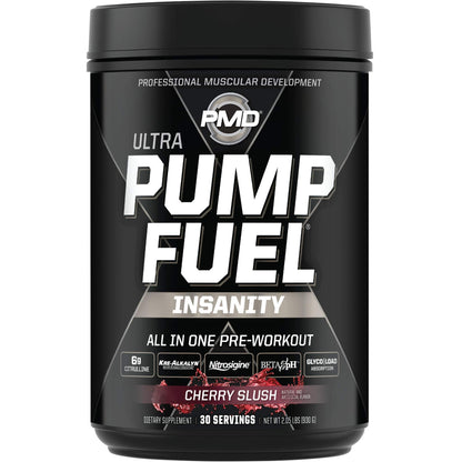PMD Sports Ultra Pump Fuel Insanity - Pre Workout – Cherry Slush (30 Servings) PMDUS supplements
