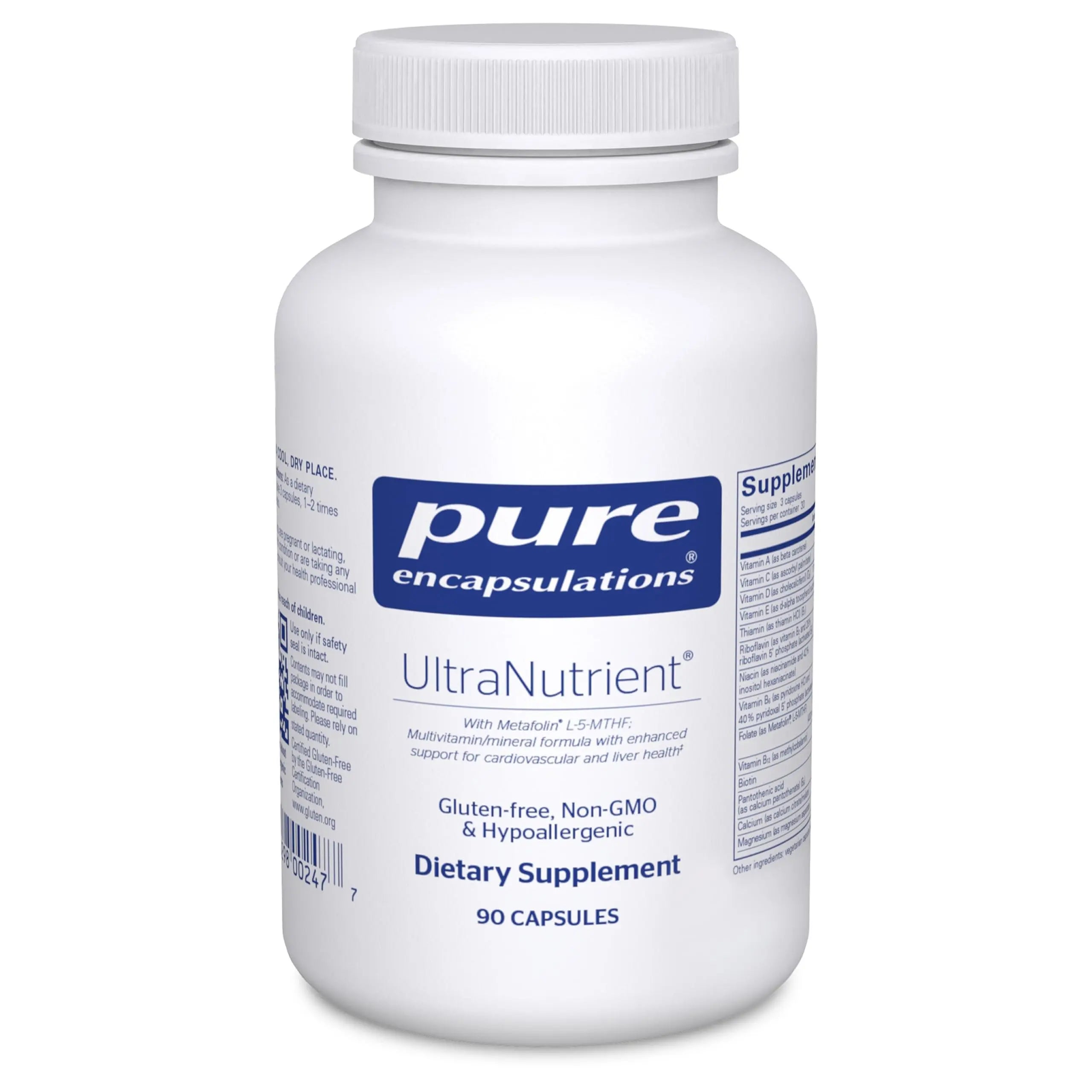 Pure Encapsulations UltraNutrient - Minerals & Multivitamins - Supports Liver & Heart Health* - Supplement for Antioxidants - with Vitamin C, CoQ10 - Non-GMO * Gluten-Free - 90 Capsules Pure EncapsulationsAu supplements