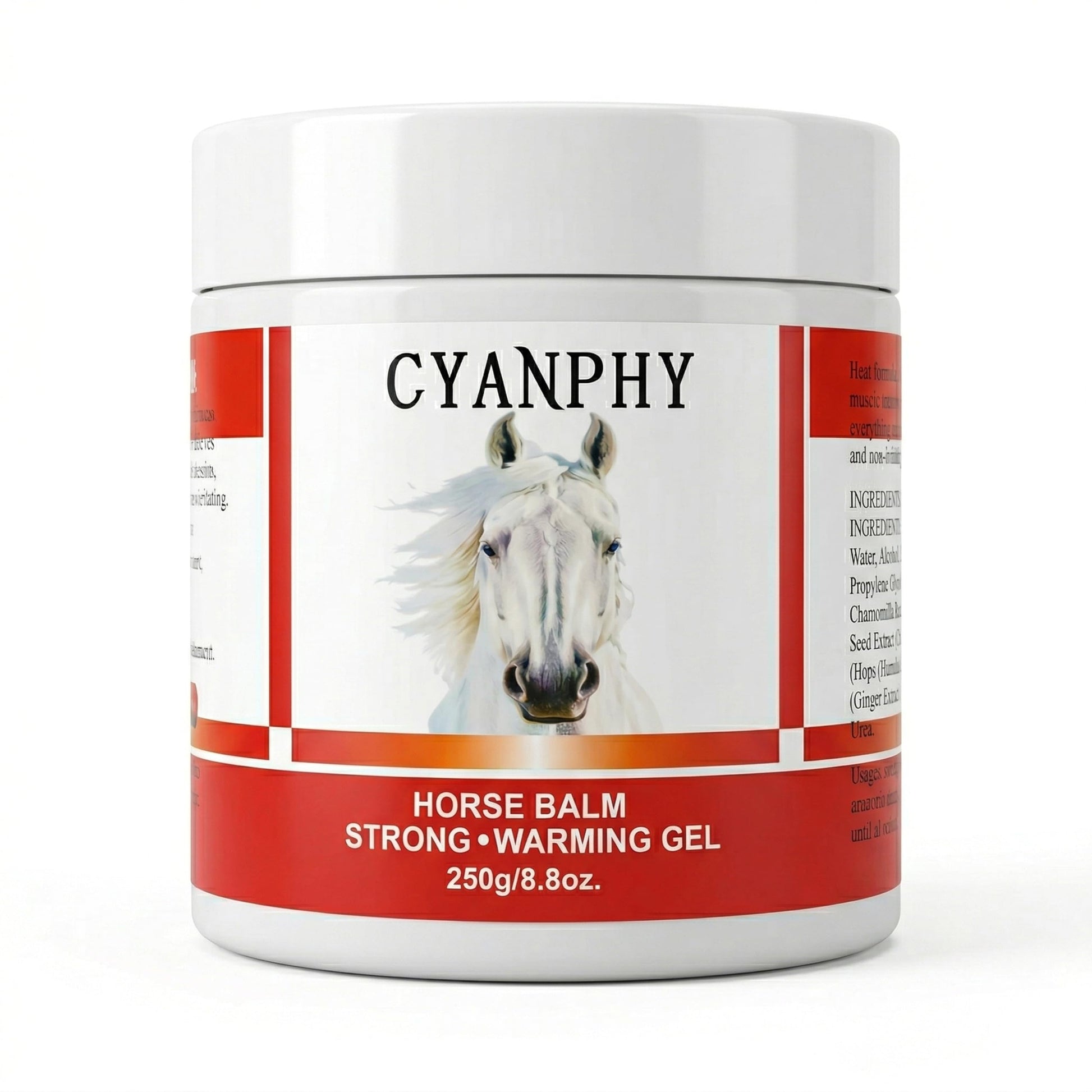 CYANPHY 250g Unisex Adult Extra Strong Horse Balm Joint Massage Cream with Fresh Scent for Muscle & Joint Massage Body for Warming Massage Gel for Hands, Feet, Legs, Knees, Waist for People CYANPHYAu supplements