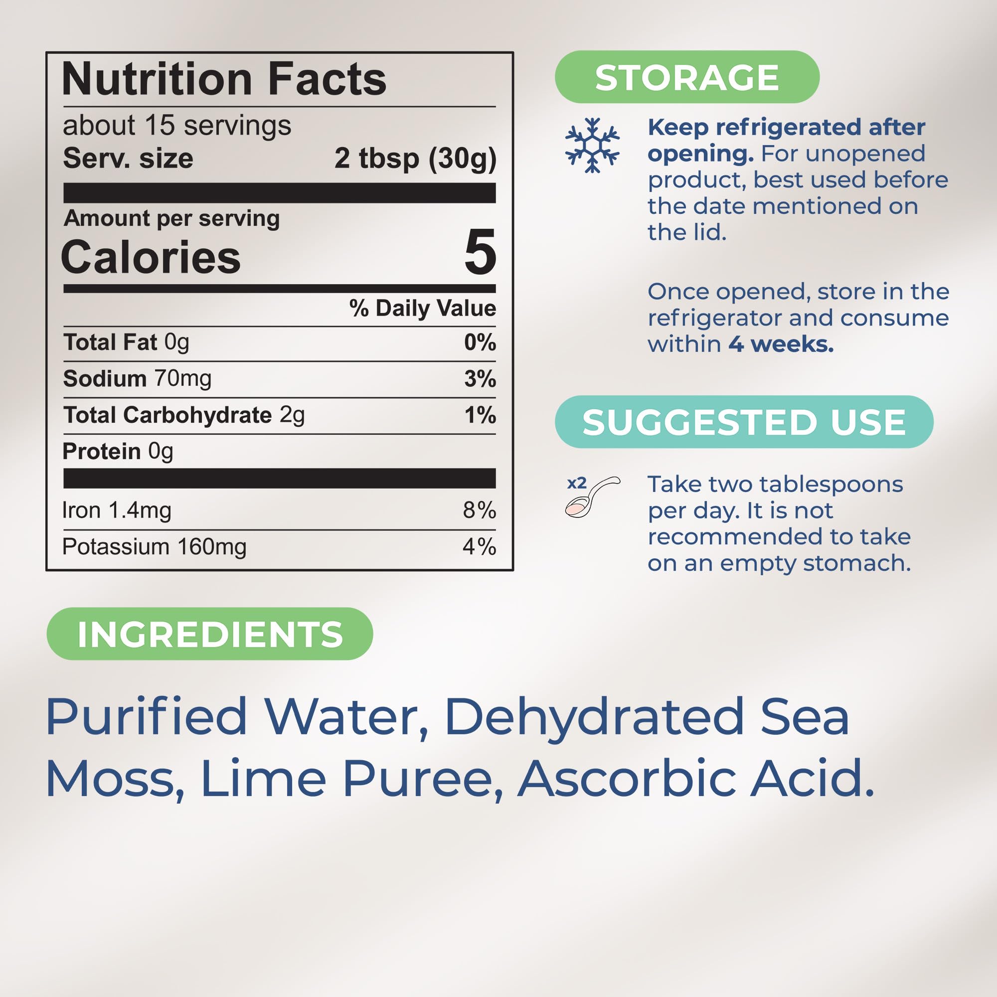 TrueSeaMoss Wildcrafted Irish Sea Moss Gel – Nutritious Raw Seamoss Rich in Minerals TrueSeaMossUS supplements