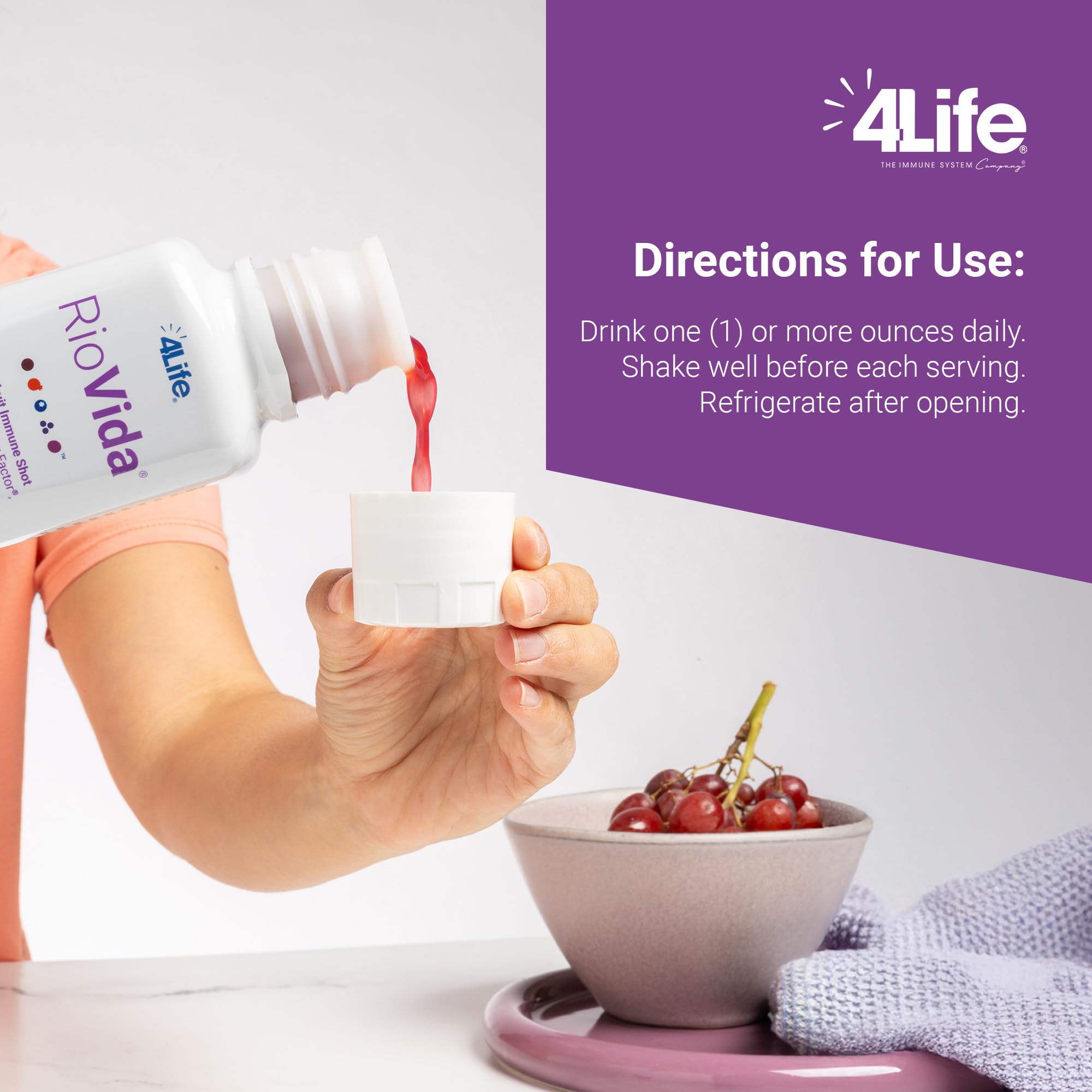 4Life Transfer Factor RioVida Tri-Factor Formula - Liquid Immune and Health Support with Vitamin C, Elderberry, Aronia Berry, Macqui, Blueberry, and Acai - Single Pack 4LifeAu supplements