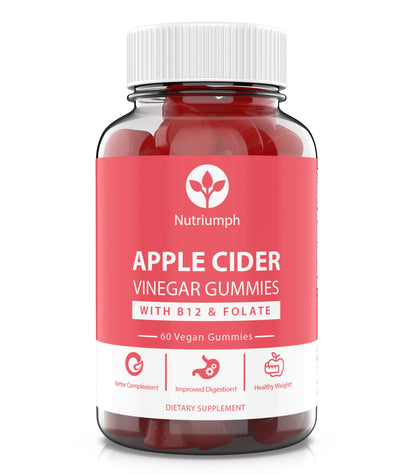 Nutriumph Apple Cider Vinegar Gummies with The Mother Vegan – Weight Loss, Detox NutriumphUS supplements