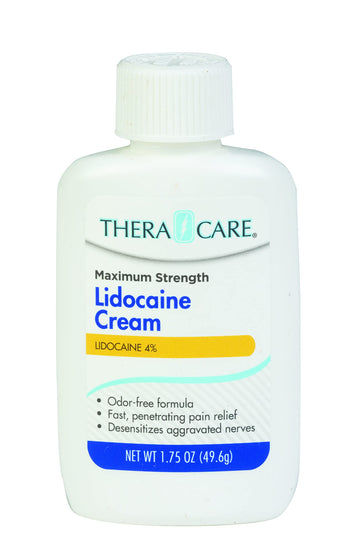 Thera|Care Maximum Strength OTC Lidocaine Cream | Numbs Away Pain | Long-Lasting Relief | Non-Greasy | 1.75 Oz Thera CareAu supplements