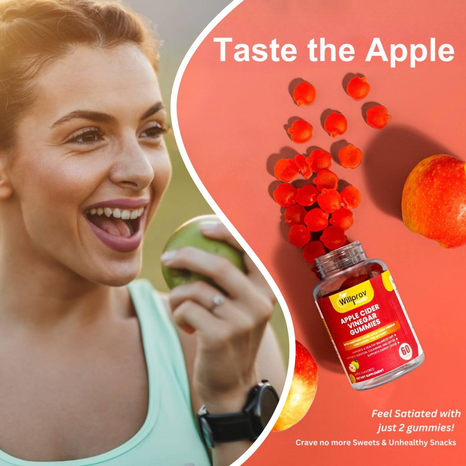 Willprov Health Apple Cider Vinegar Gummies - 1000mg ACV with Mother for Metabolism Willprov HealthUS supplements