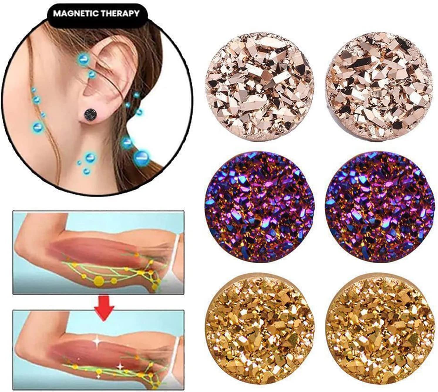 Ear Allure Magnetic Earrings, EarAllure Magnetic Earrings, Non Piercing Magnetic Acupressure vfjikiAu supplements