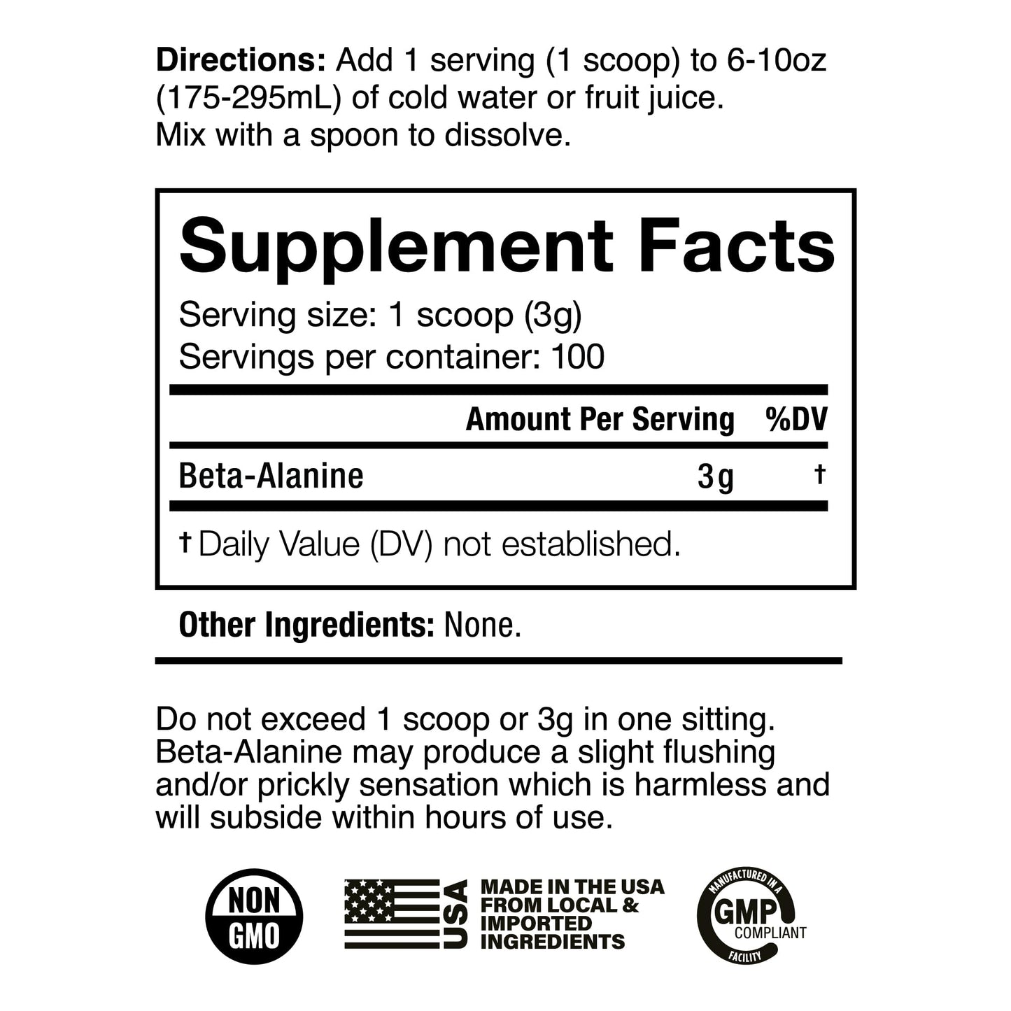 JNX SPORTS The Curse! Beta Alanine Powder - Unflavored, 100 Servings, 3g per Serving JNX SPORTSUS supplements