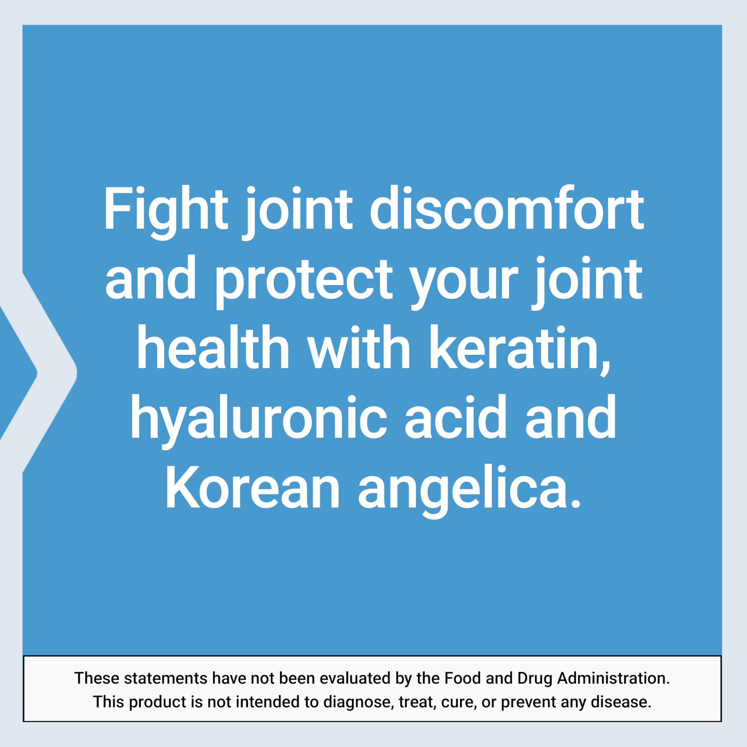 Life Extension Fast-Acting Joint Formula, Keratin, Korean Angelica, hyaluronic Acid, Joint discomfort Relief, Non-GMO, Gluten-Free, 30 Capsules Life ExtensionAu supplements
