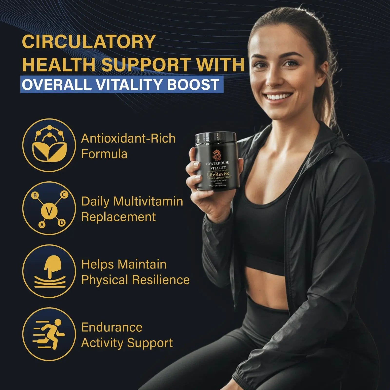 Powerhouse Vitality LifeRevive - Overall Vitality Boost | Vitamin Gummies for Men & Women Powerhouse Vitalitynz supplements