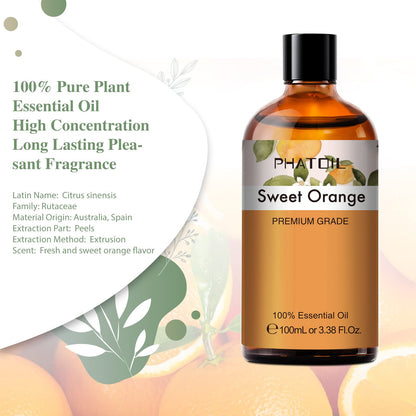 PHATOIL Sweet Orange Essential Oil 100ML, Pure Premium Grade Sweet Orange Essential PHATOILUS supplements